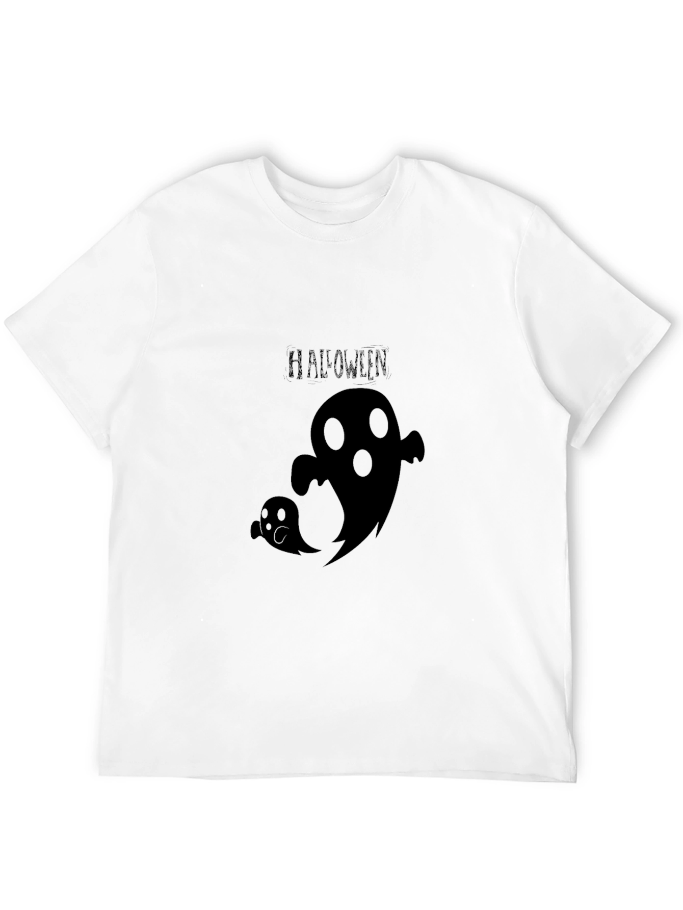 Halloween Ghost Graphic Tee - Spooky Season Shirt