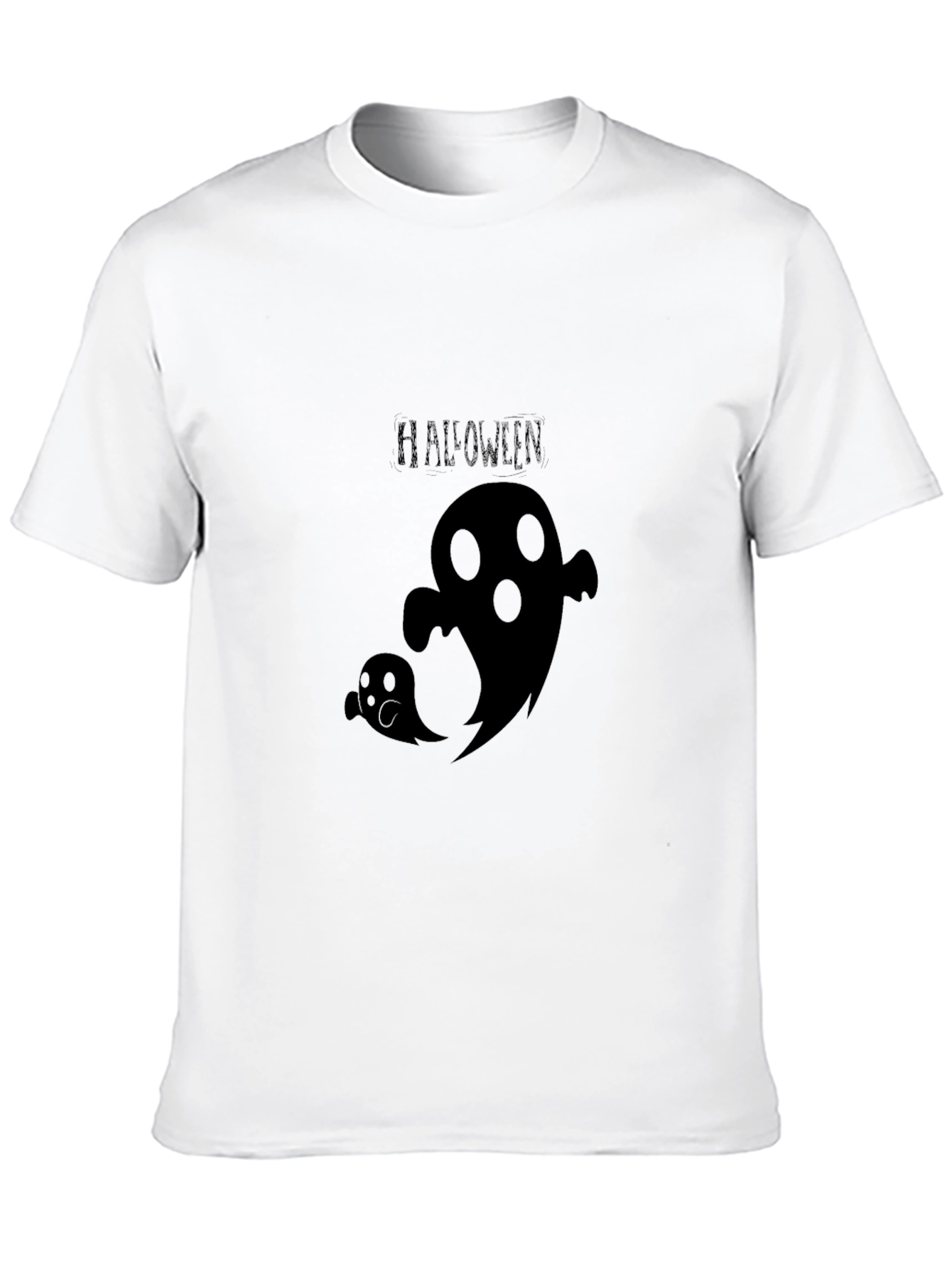 Halloween Ghost Graphic Tee - Spooky Season Shirt
