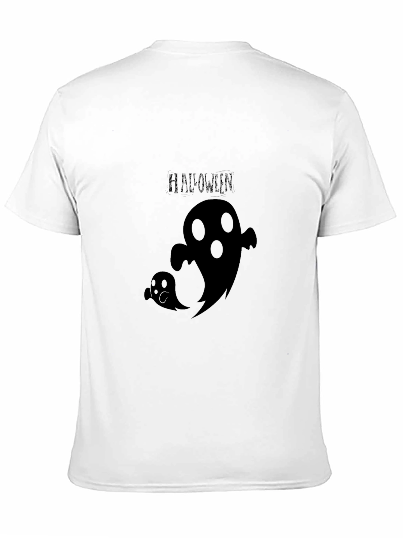 Halloween Ghost Graphic Tee - Spooky Season Shirt