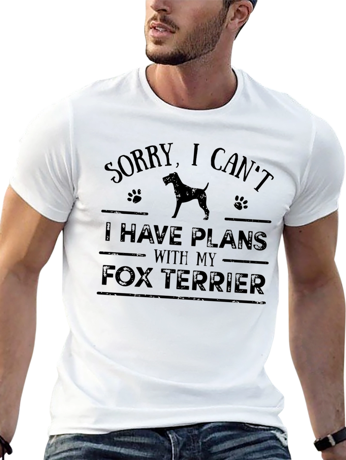 Sorry I Cant Fox Terrier T-Shirt
