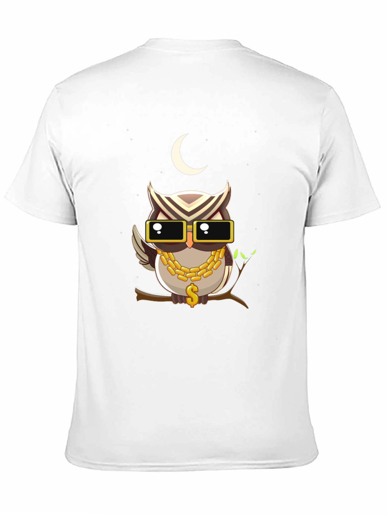 Cool Owl Graphic Tee - Mens Black T-Shirt