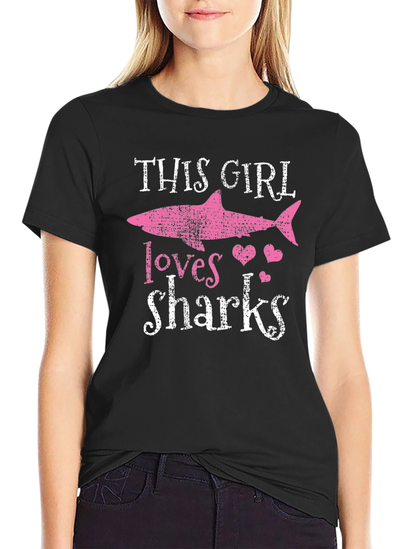 This Girl Loves Sharks Graphic Tee
