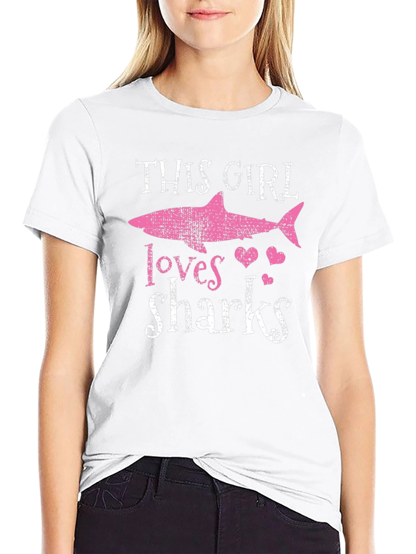 This Girl Loves Sharks Graphic Tee