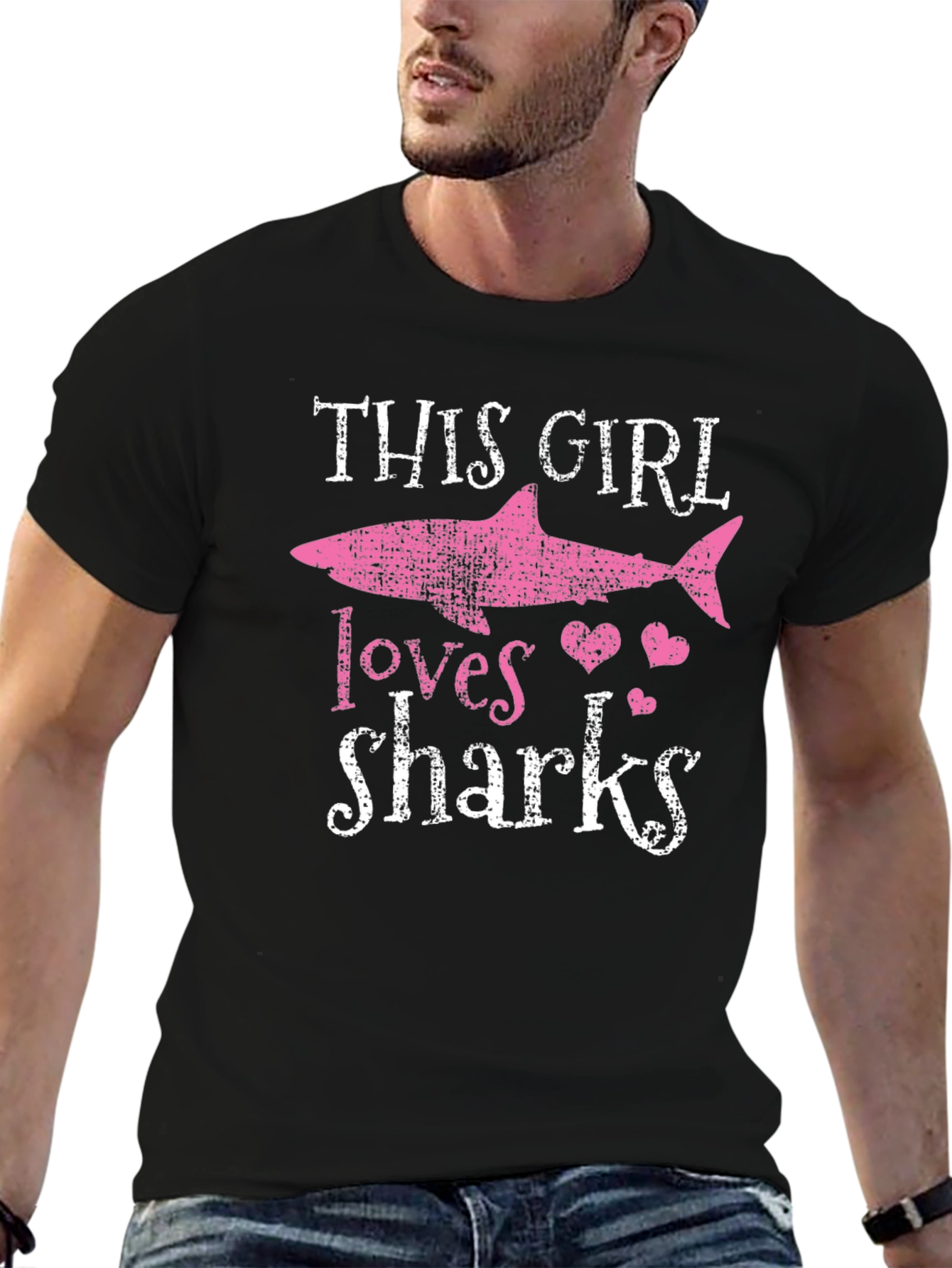This Girl Loves Sharks Graphic Tee