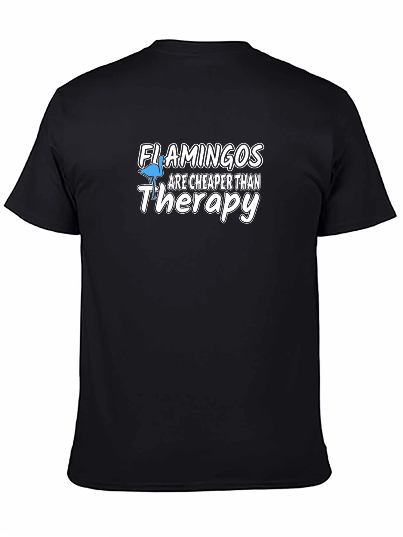 Funny Flamingo Therapy T-Shirt - Quirky Graphic Tee