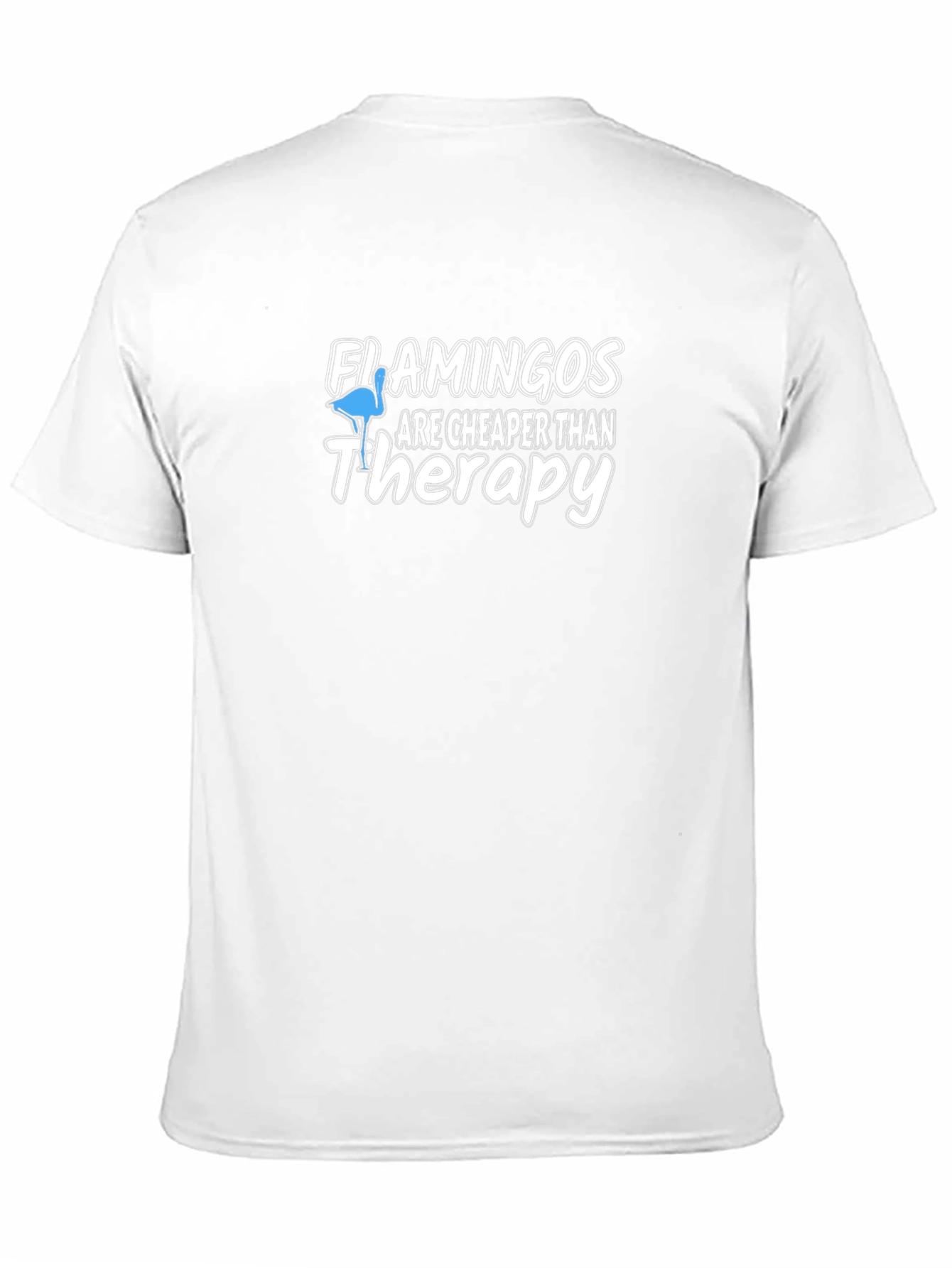 Funny Flamingo Therapy T-Shirt - Quirky Graphic Tee