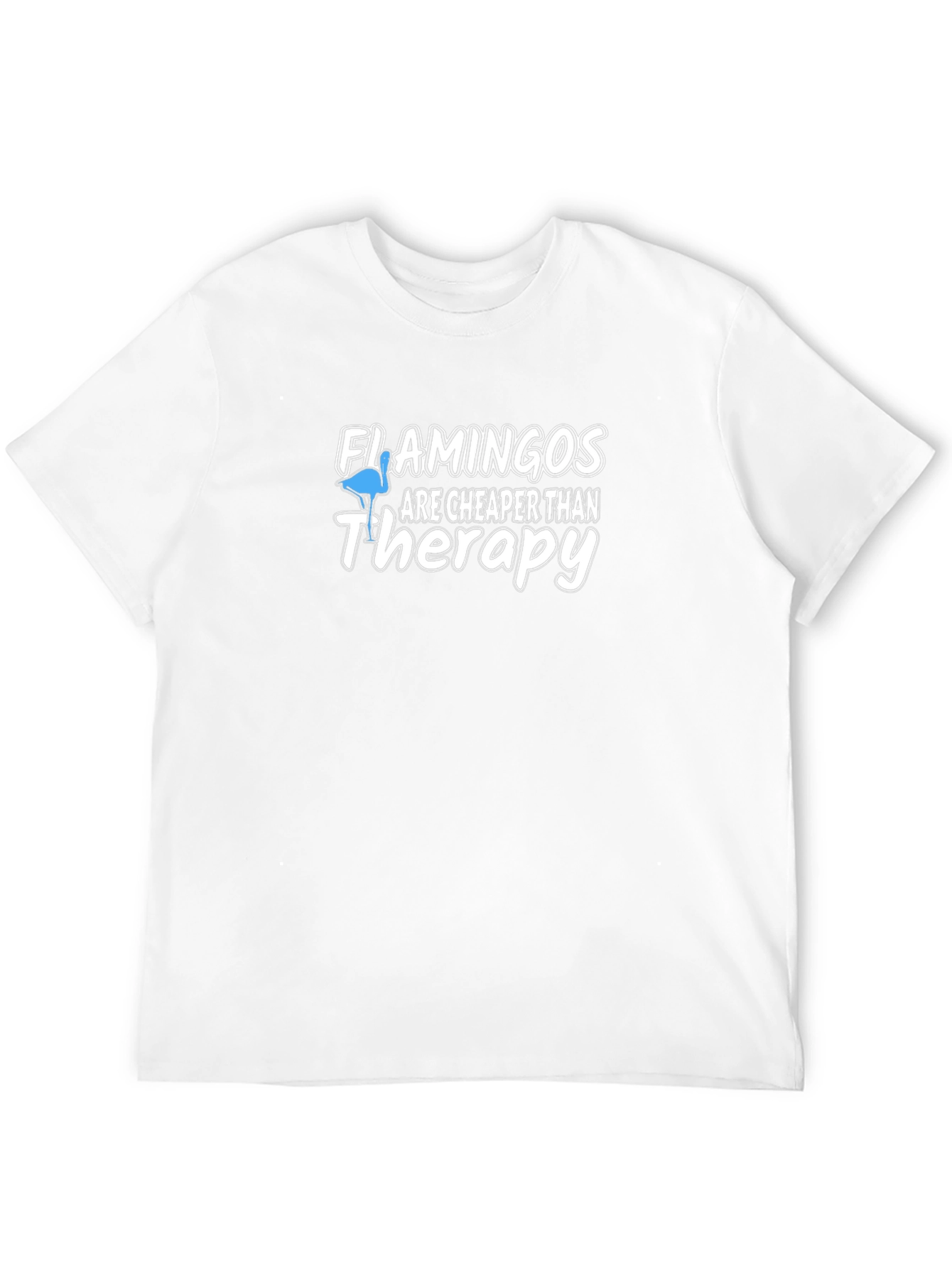 Funny Flamingo Therapy T-Shirt - Quirky Graphic Tee