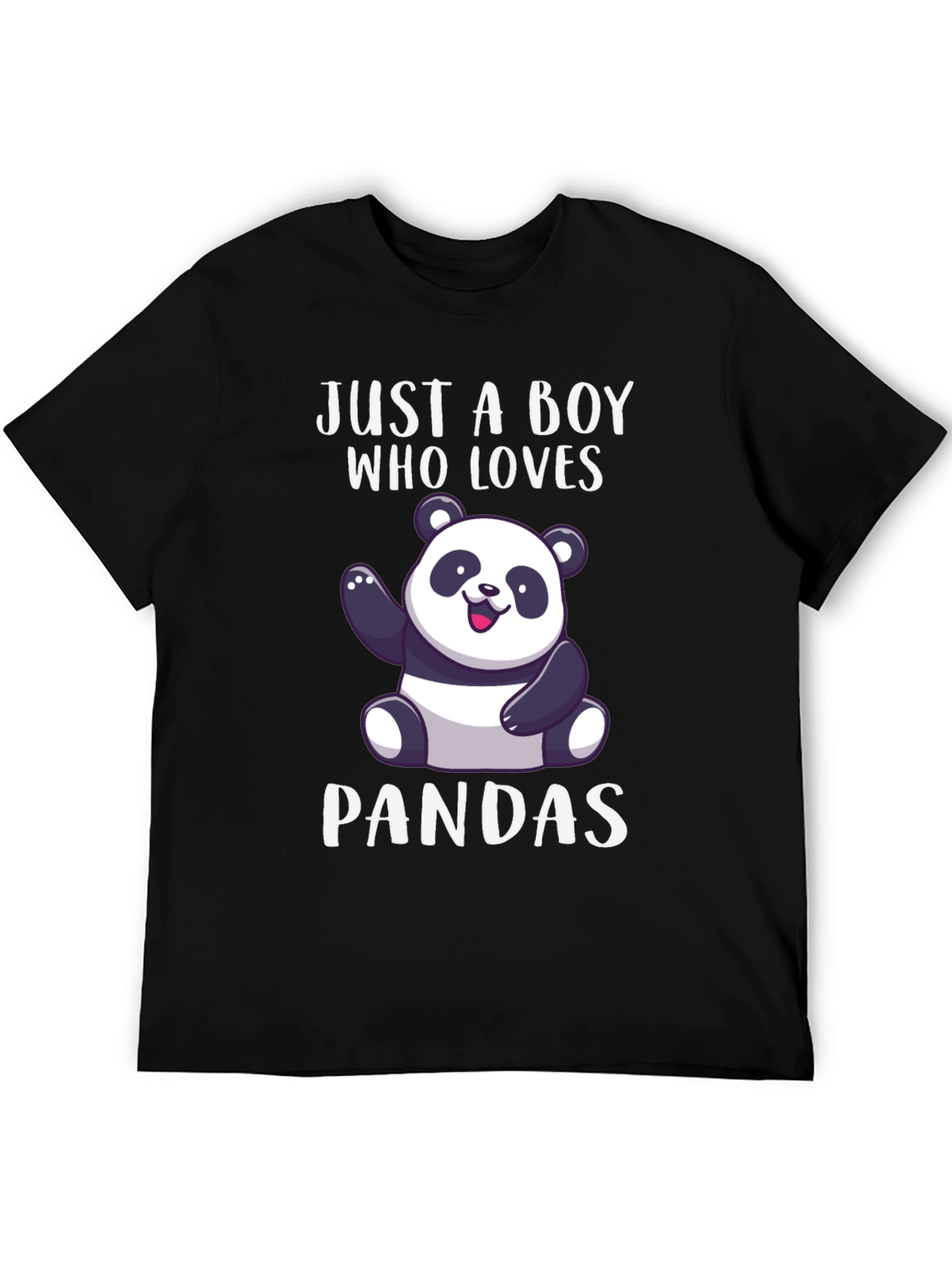 Just A Boy Who Loves Pandas Graphic Tee
