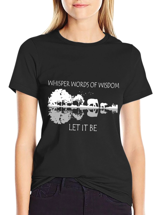 Whisper Words of Wisdom Let It Be Guitar Shirt