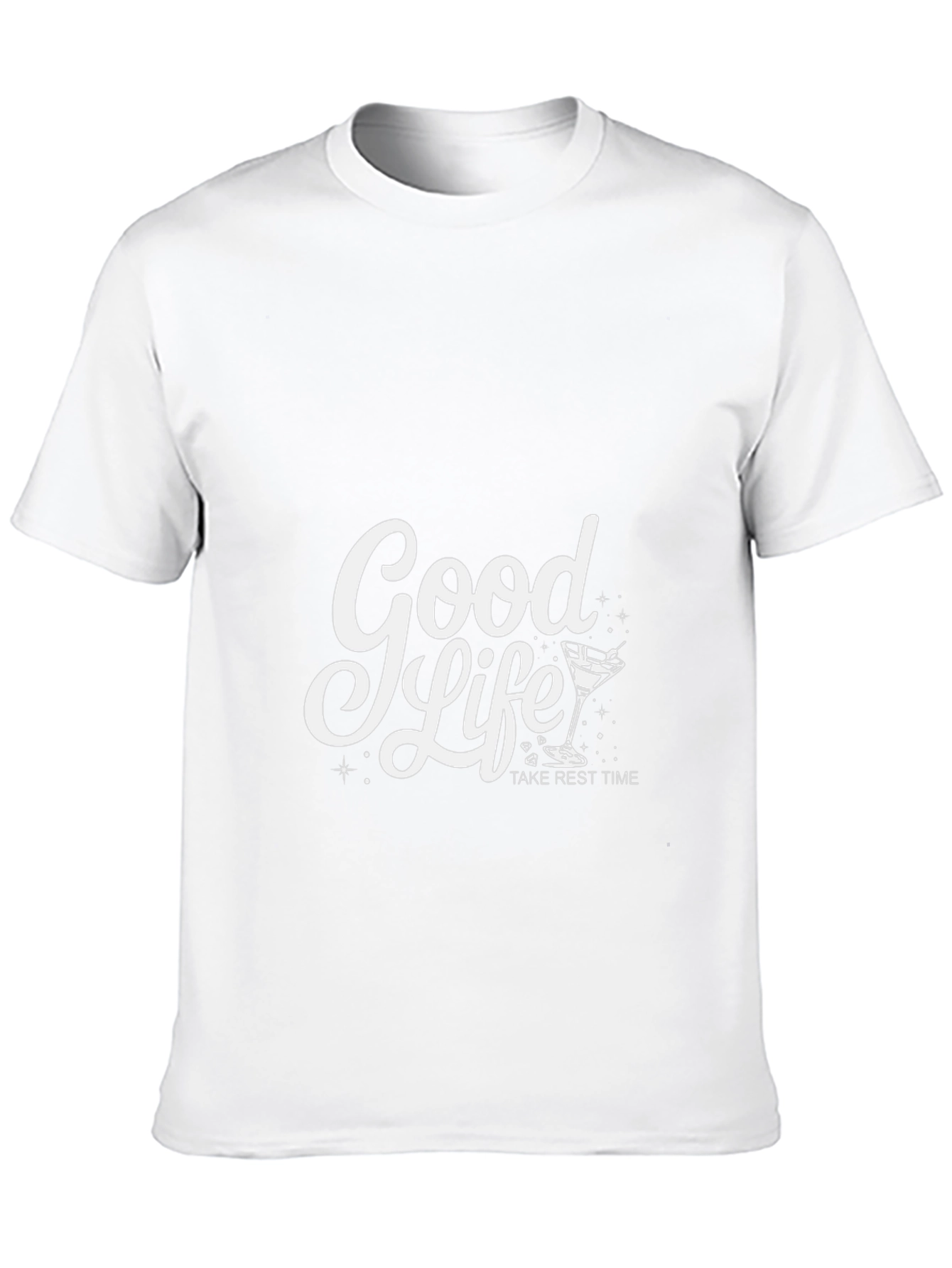 Good Life Take Rest Time Black Graphic Tee