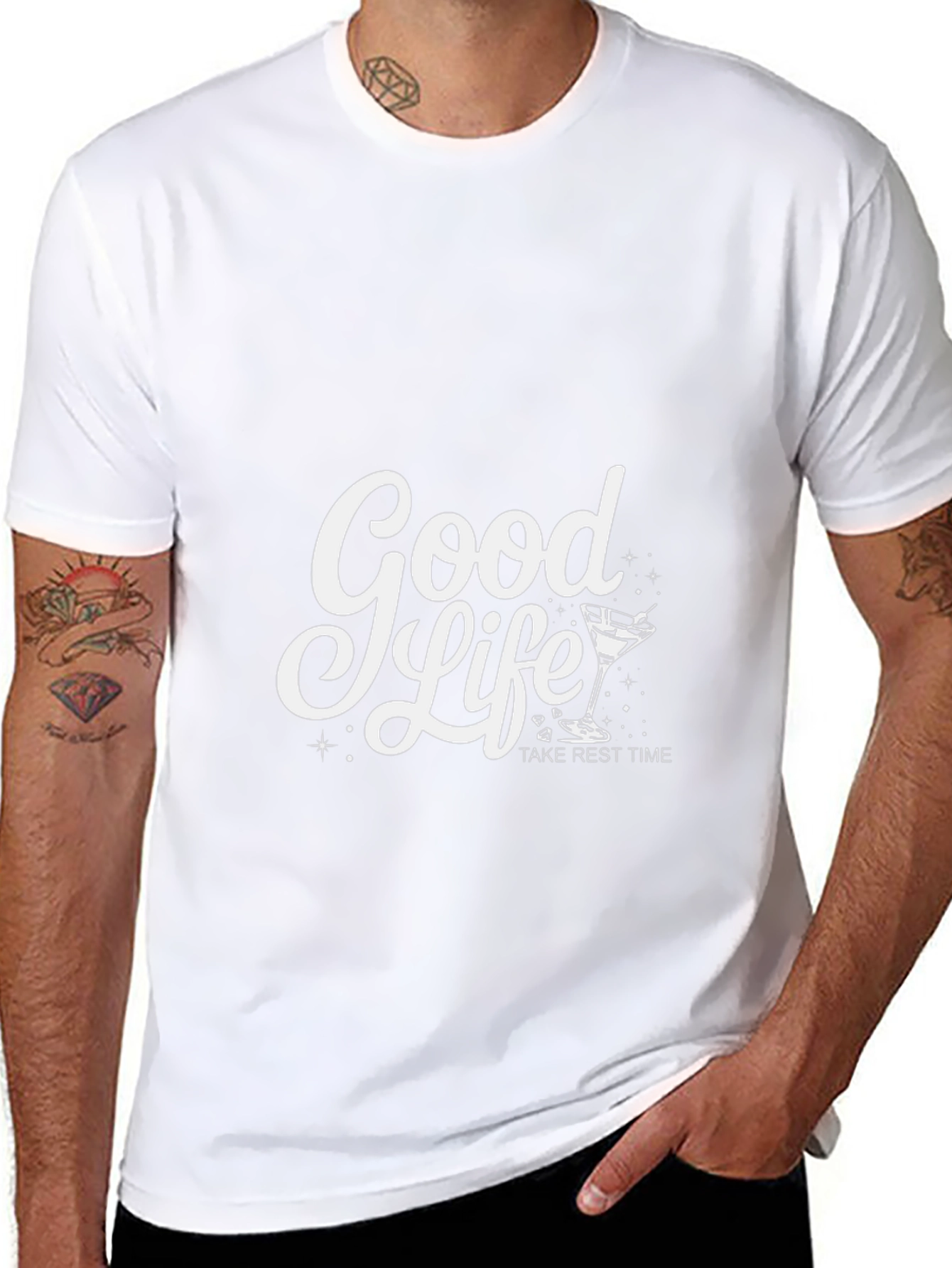 Good Life Take Rest Time Black Graphic Tee
