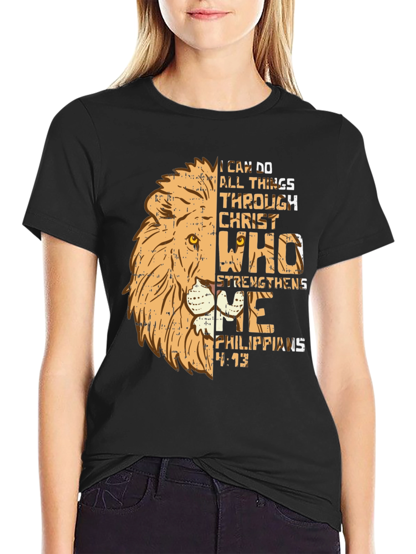 Christian Lion T-Shirt - I Can Do All Things