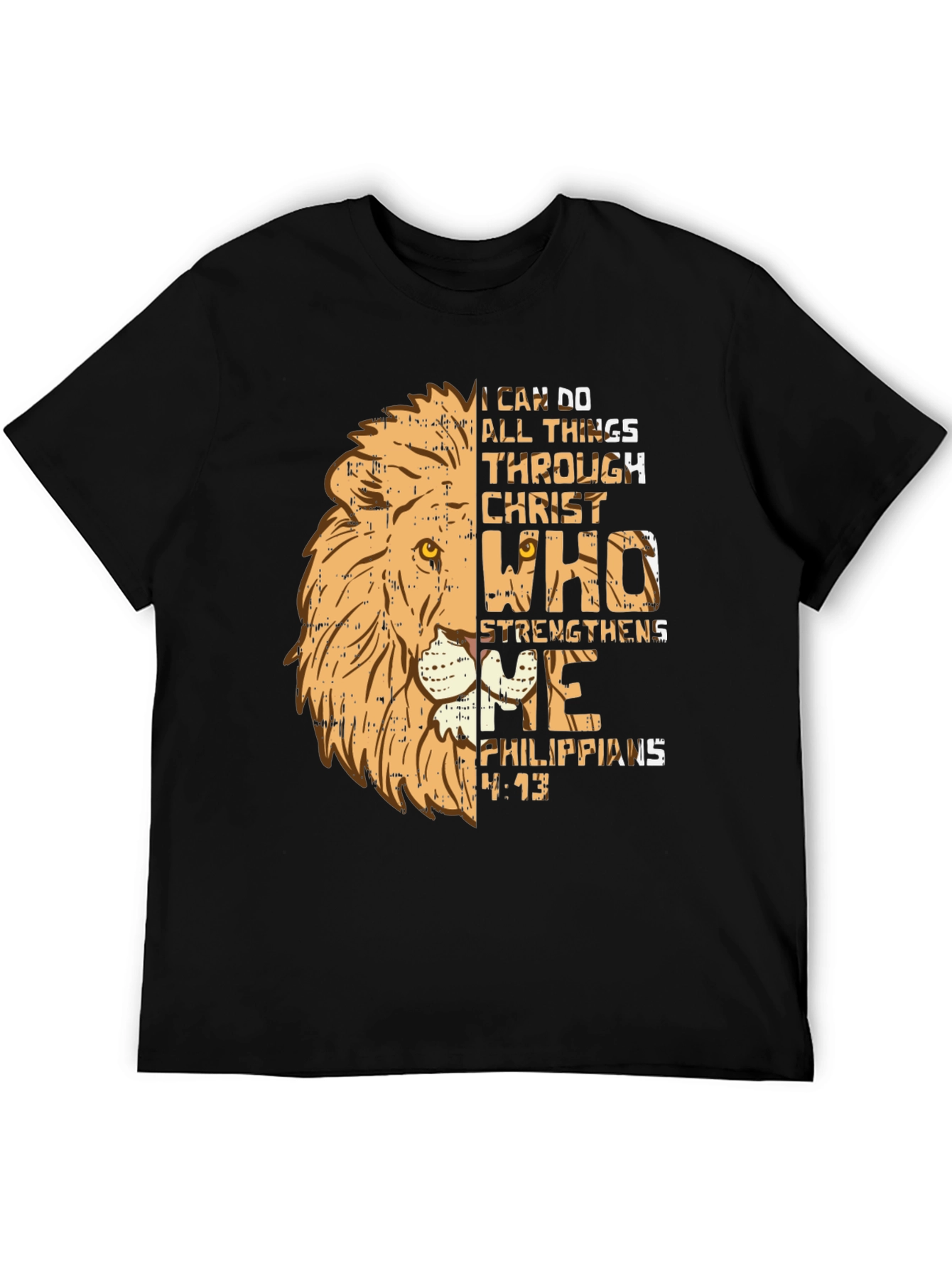 Christian Lion T-Shirt - I Can Do All Things