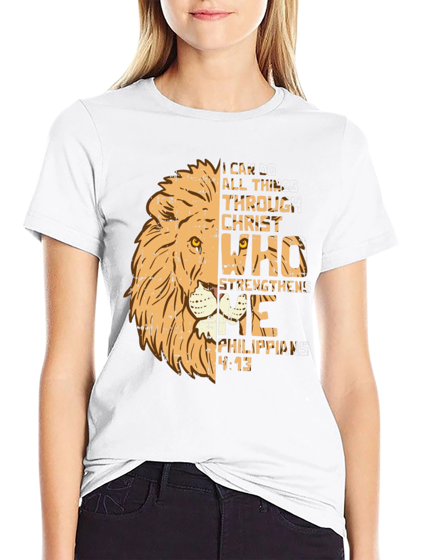 Christian Lion T-Shirt - I Can Do All Things