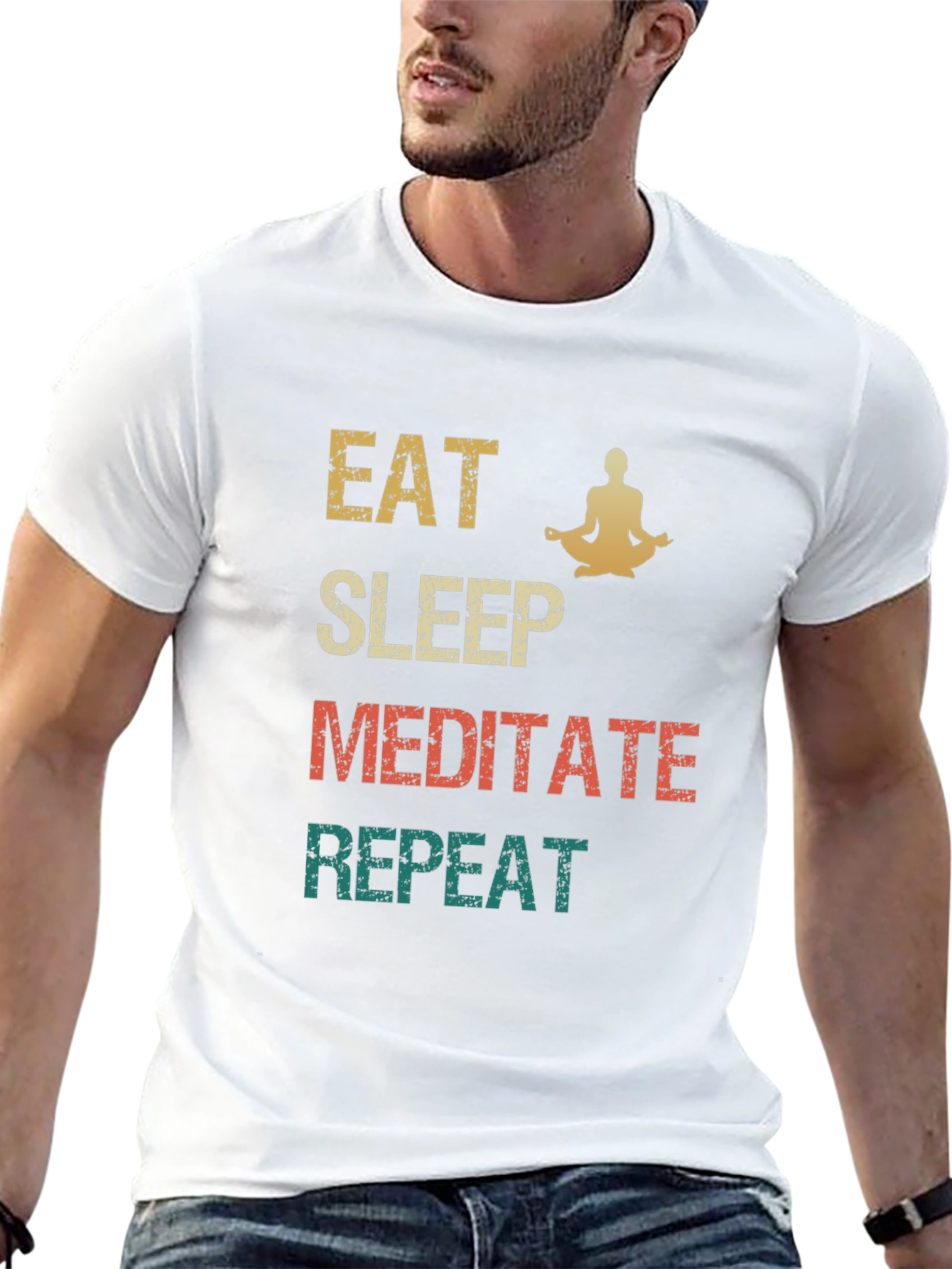 Eat Sleep Meditate Repeat T-Shirt