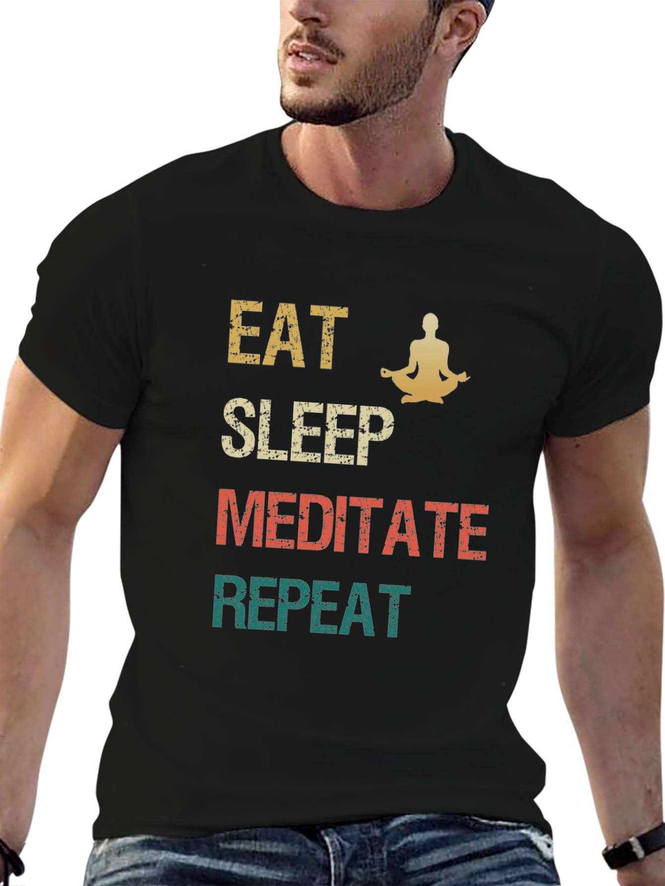 Eat Sleep Meditate Repeat T-Shirt