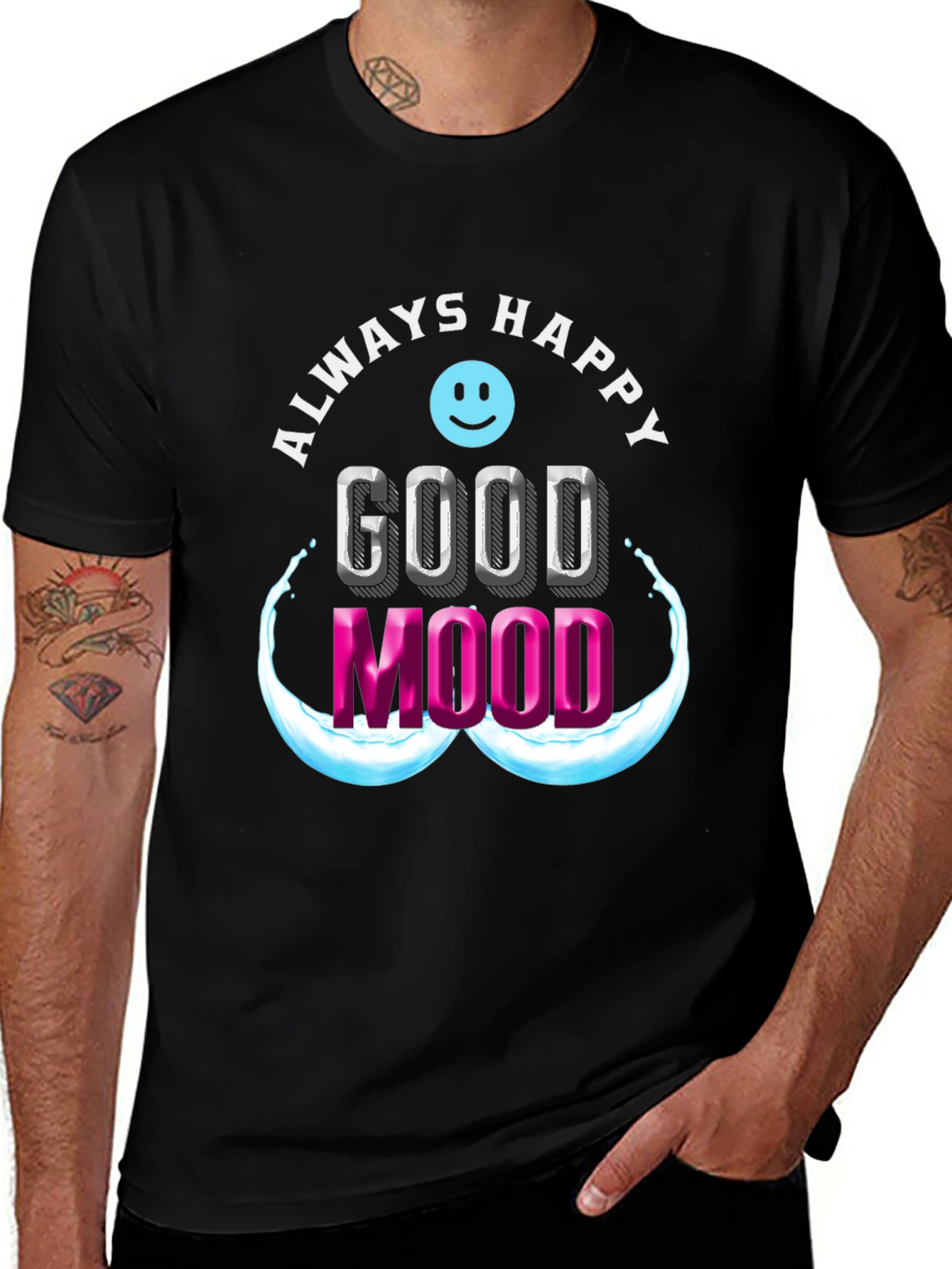 Always Happy Good Mood Graphic Tee