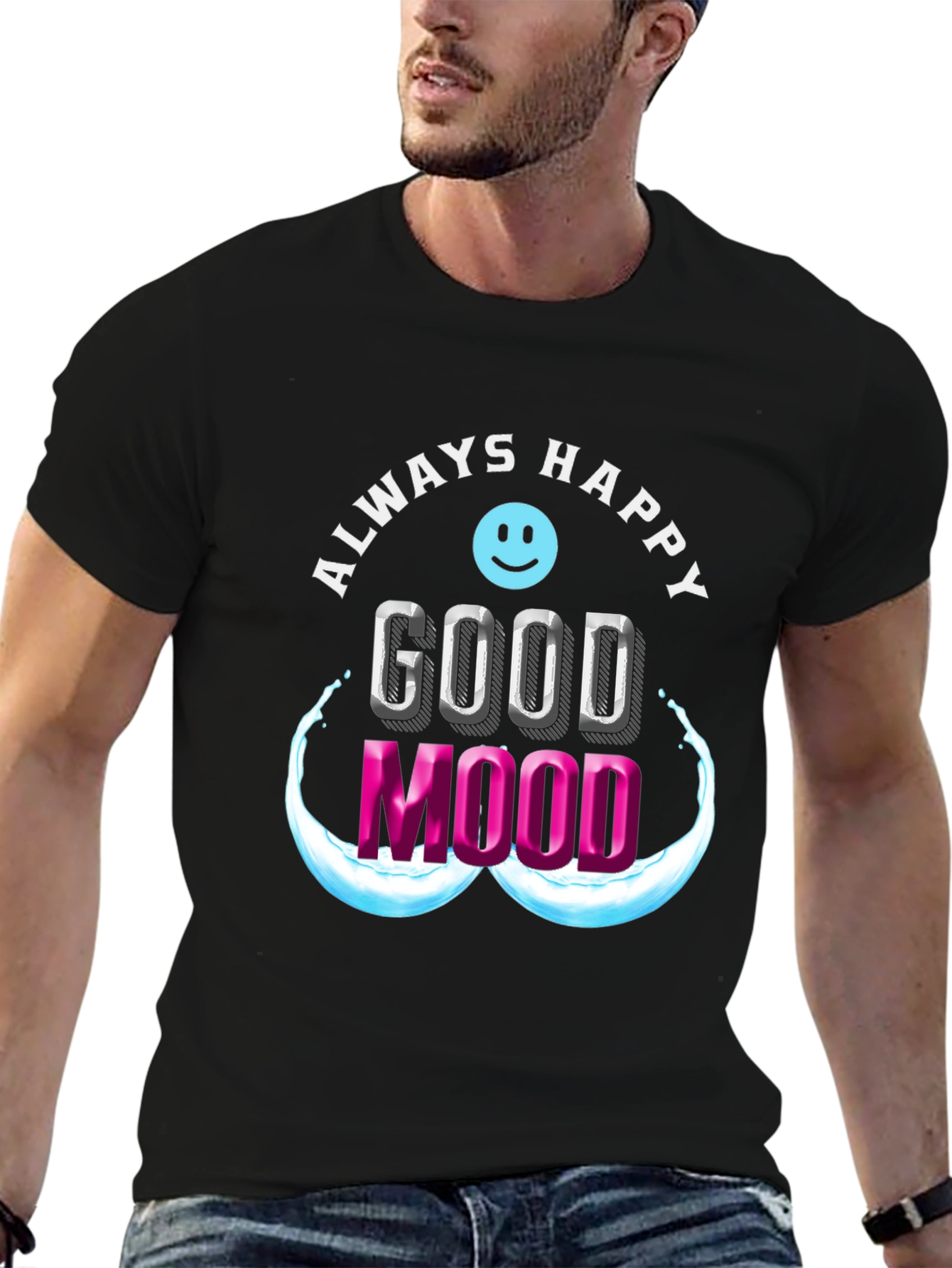 Always Happy Good Mood Graphic Tee