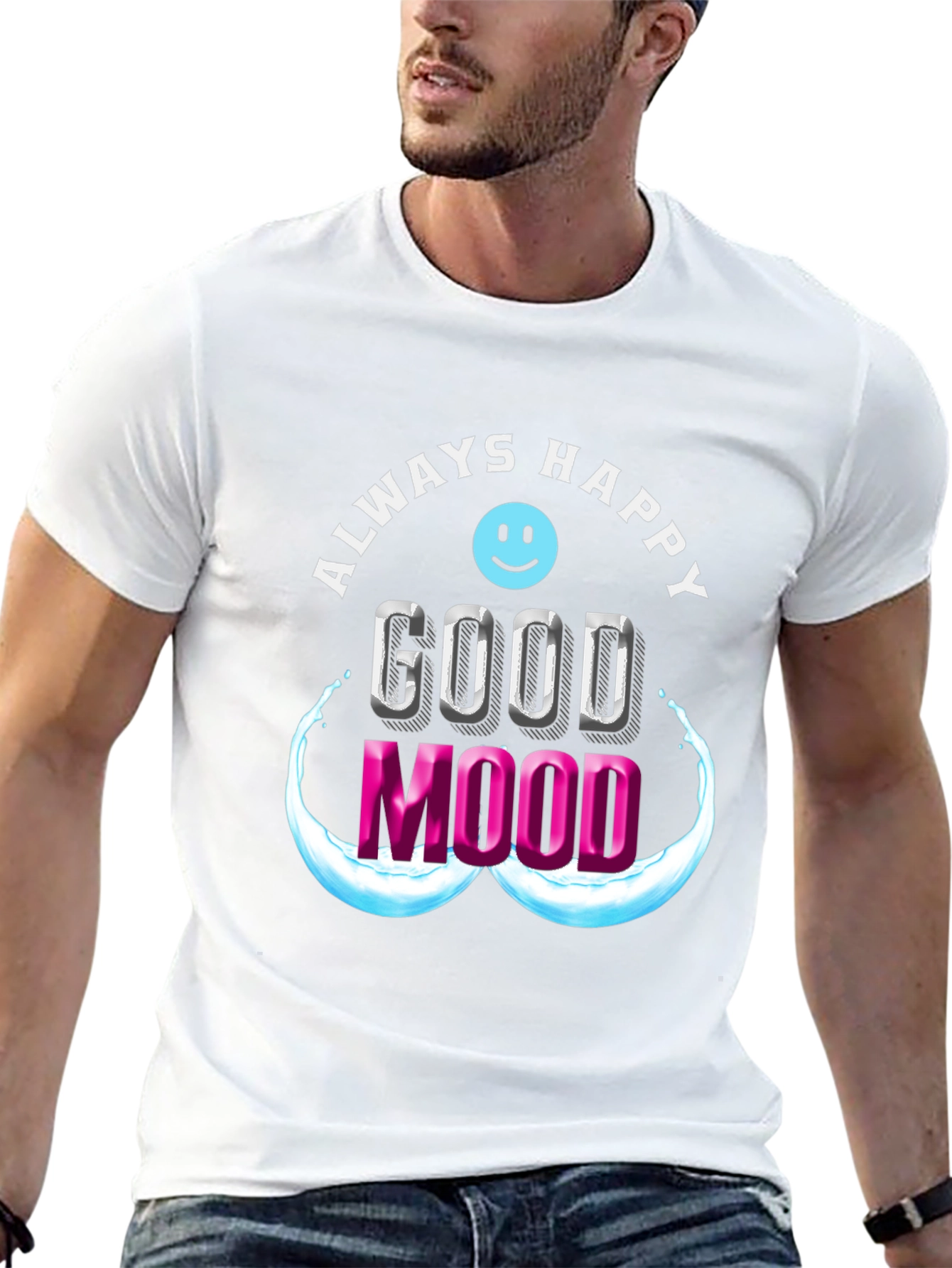 Always Happy Good Mood Graphic Tee