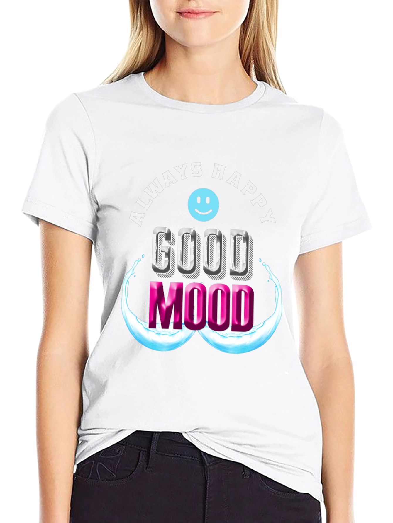 Always Happy Good Mood Graphic Tee