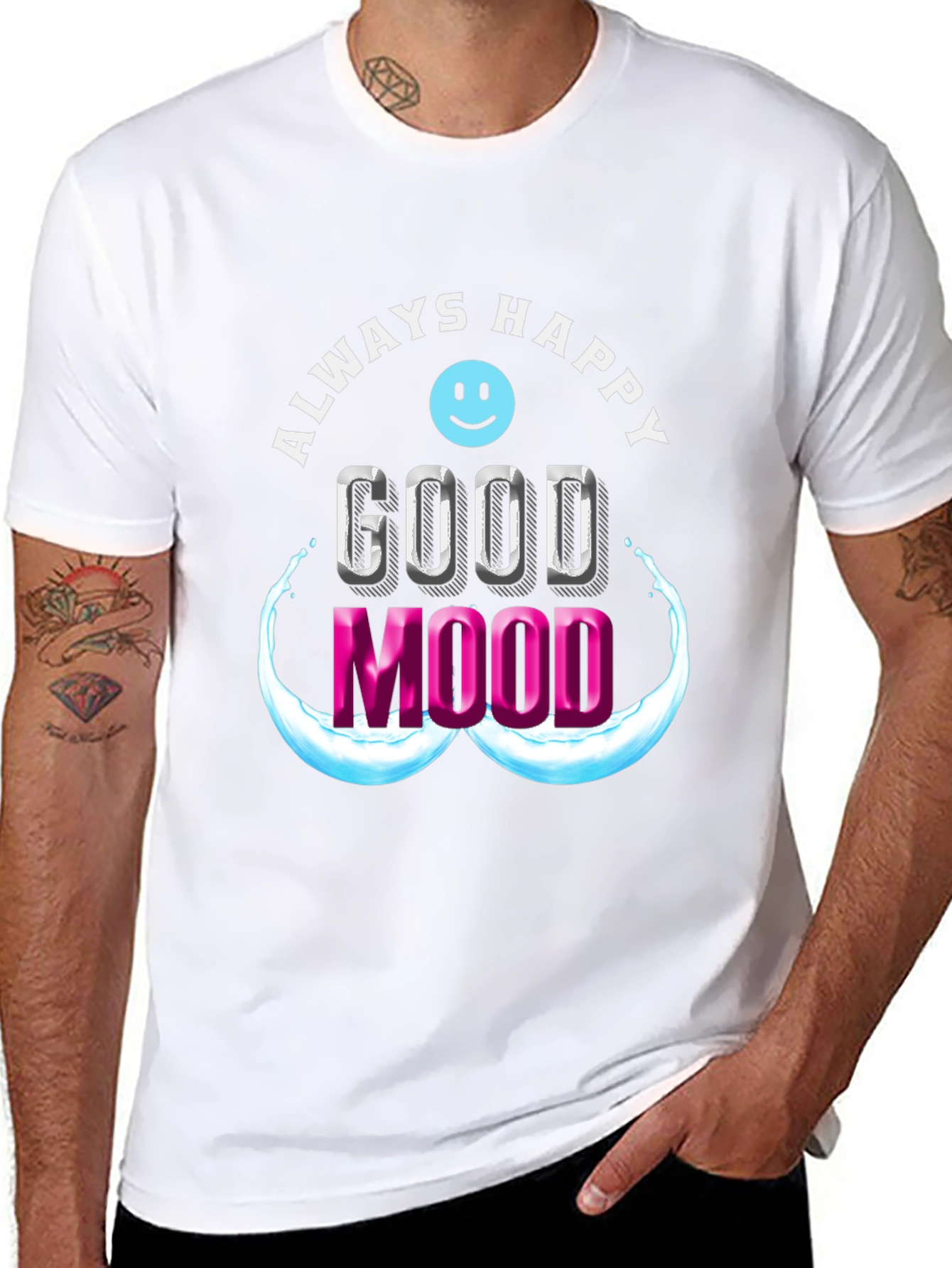 Always Happy Good Mood Graphic Tee