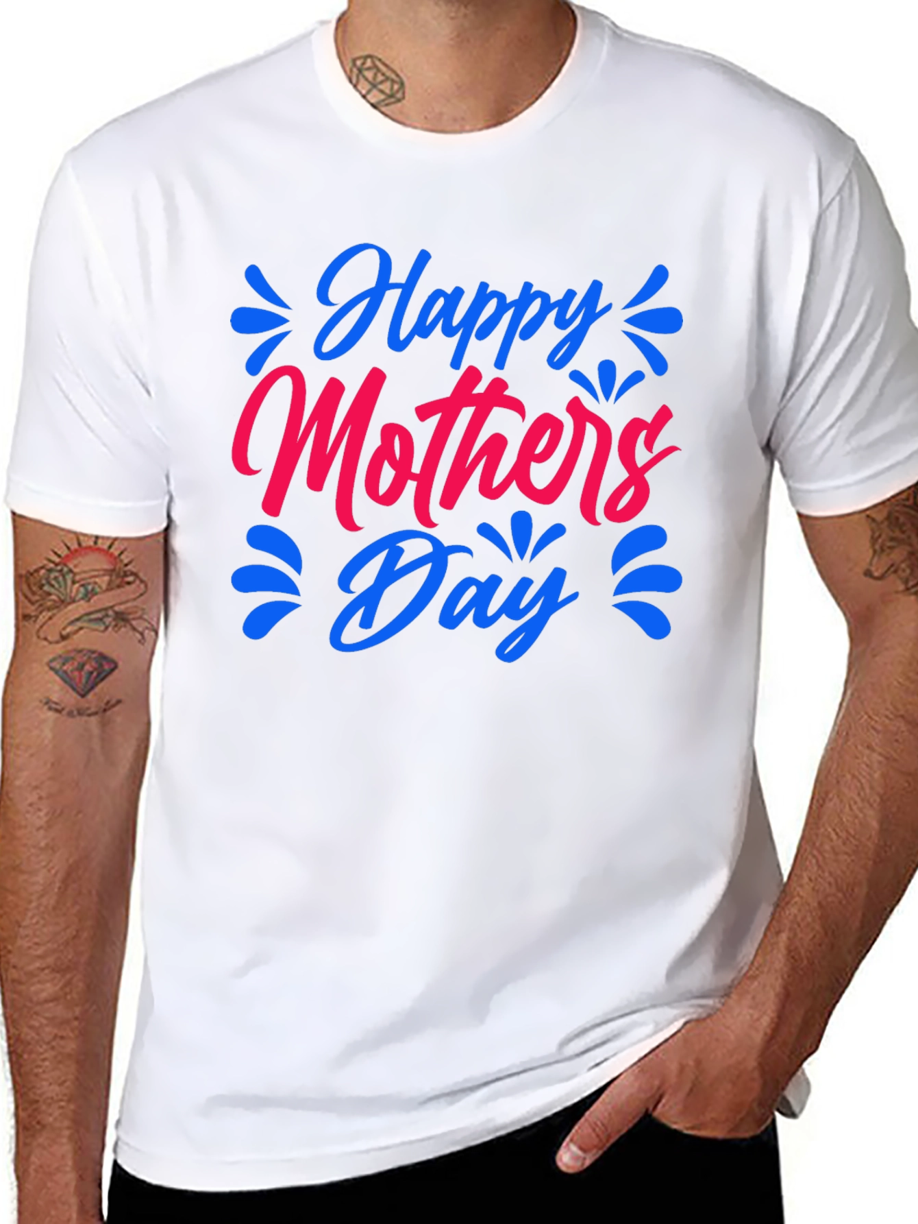 Happy Mothers Day Black T-Shirt