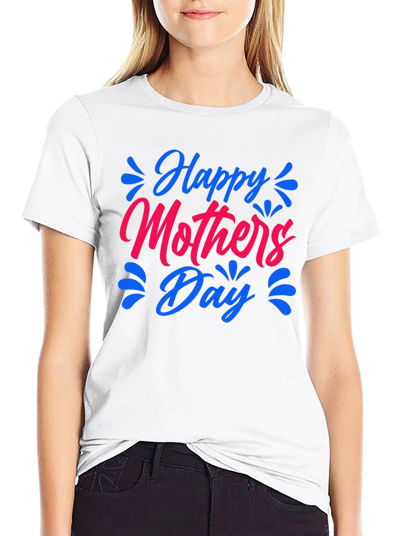 Happy Mothers Day Black T-Shirt