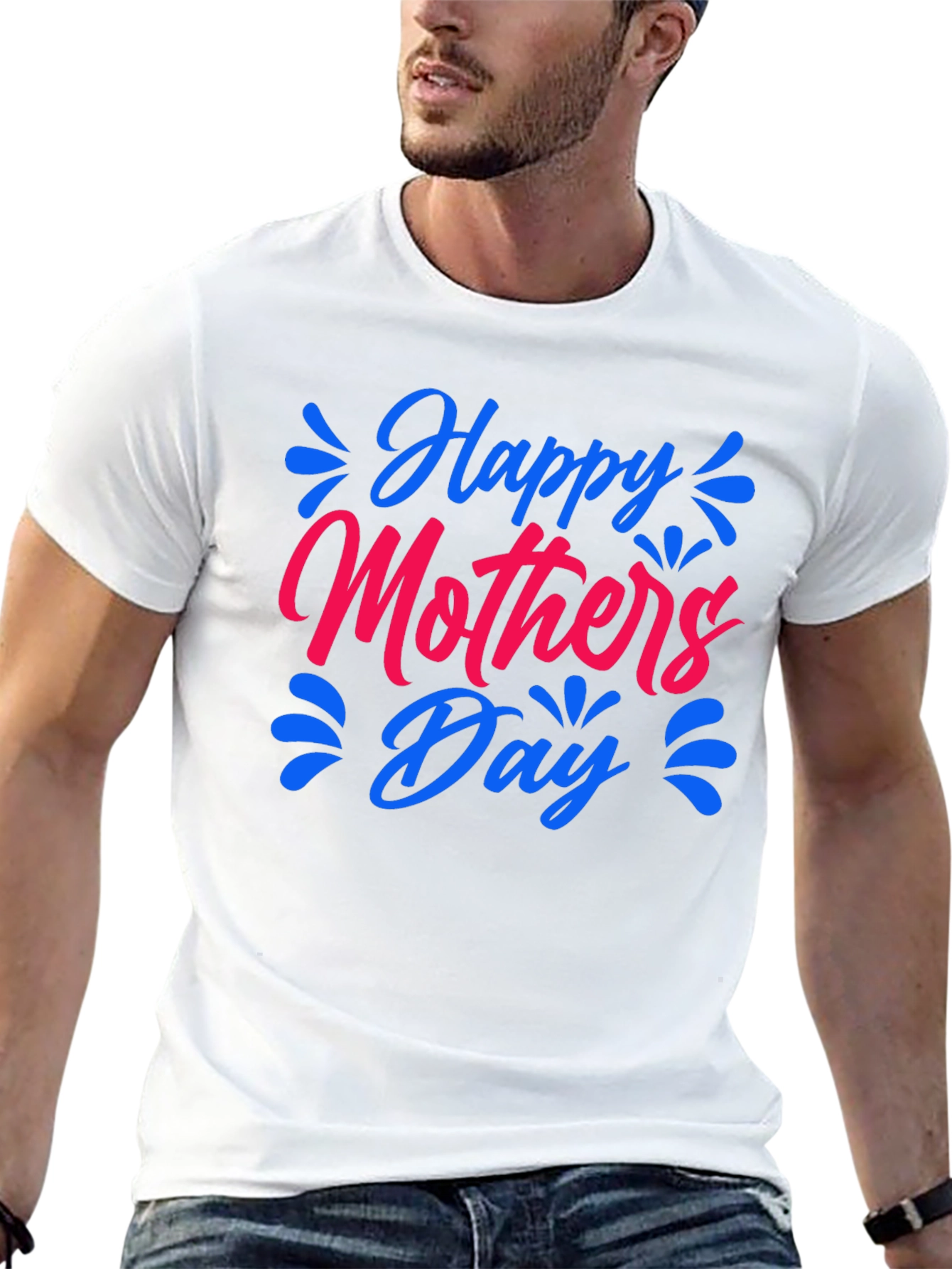 Happy Mothers Day Black T-Shirt