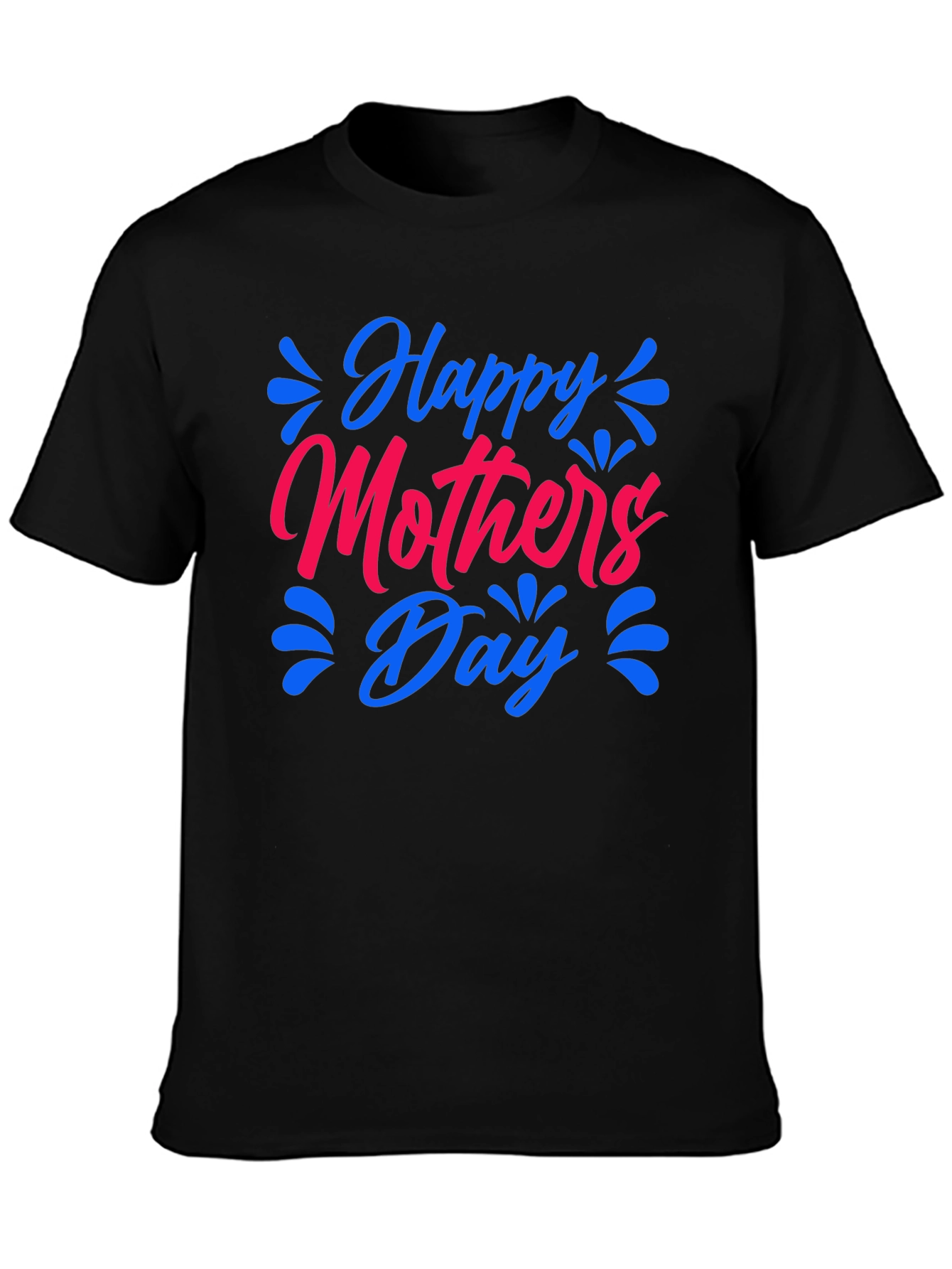 Happy Mothers Day Black T-Shirt