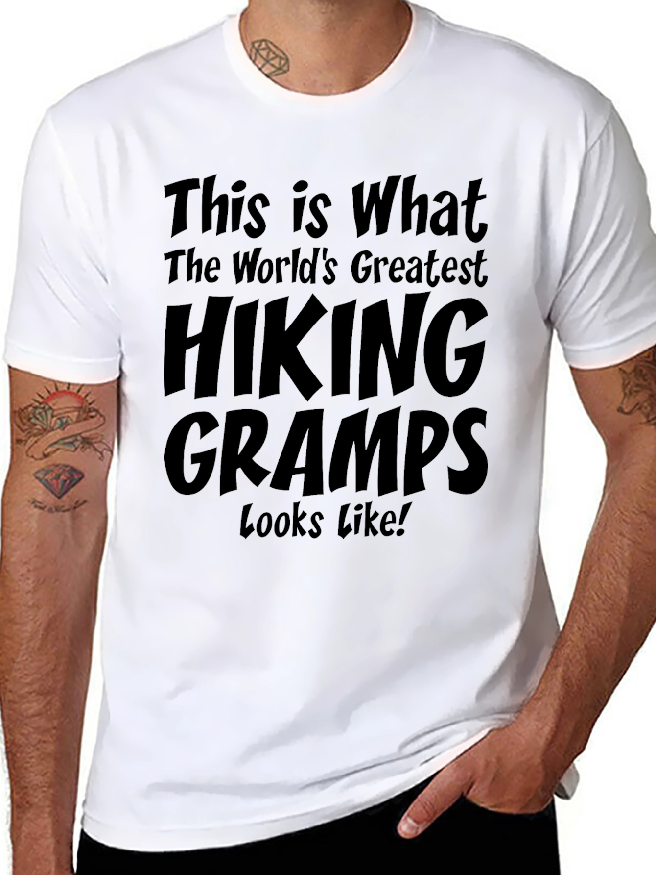 Hiking Gramps T-Shirt - Worlds Greatest Grandfather Tee