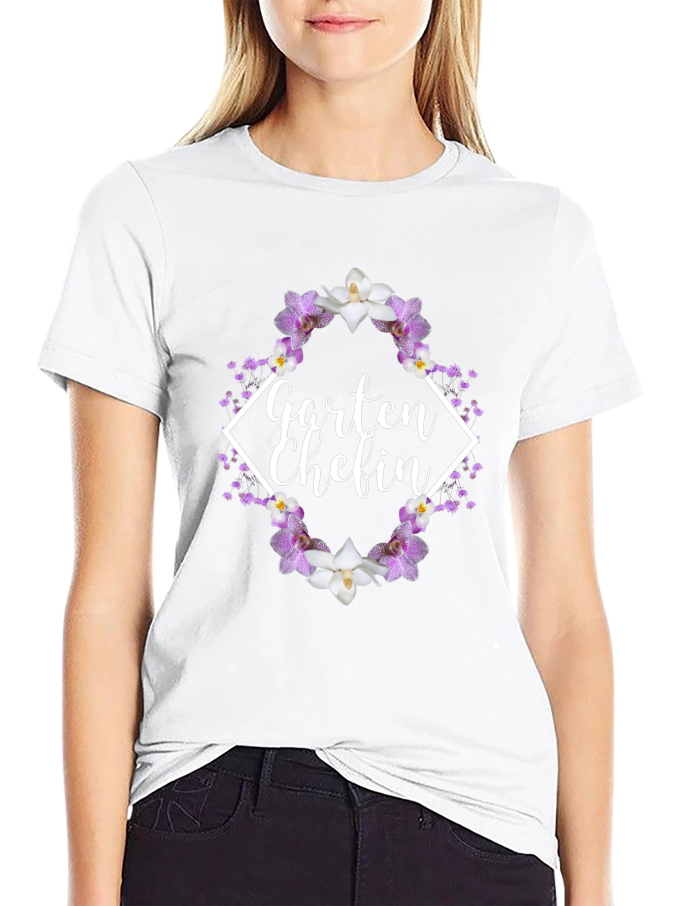 Garten Chefin Floral T-Shirt