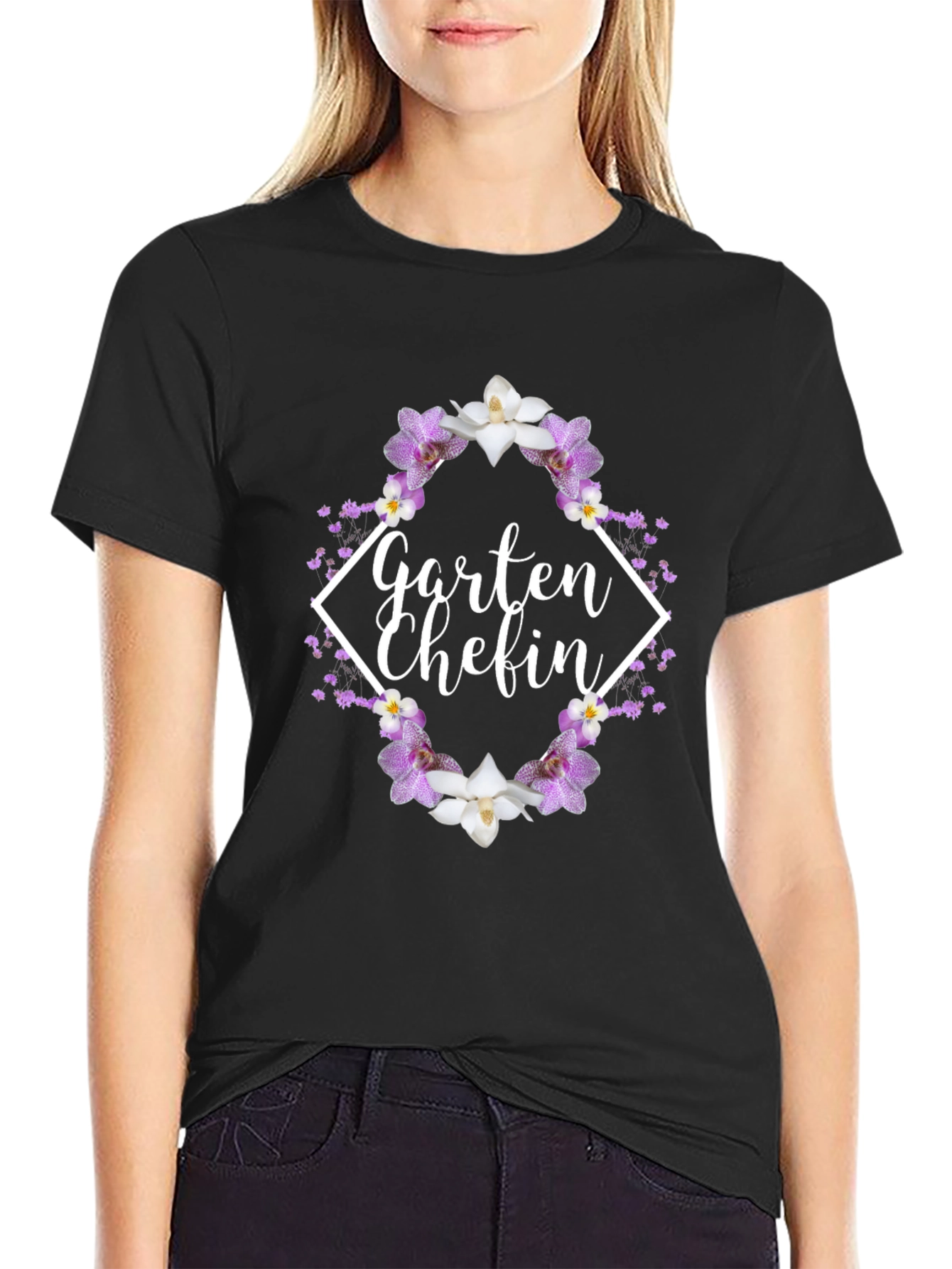 Garten Chefin Floral T-Shirt