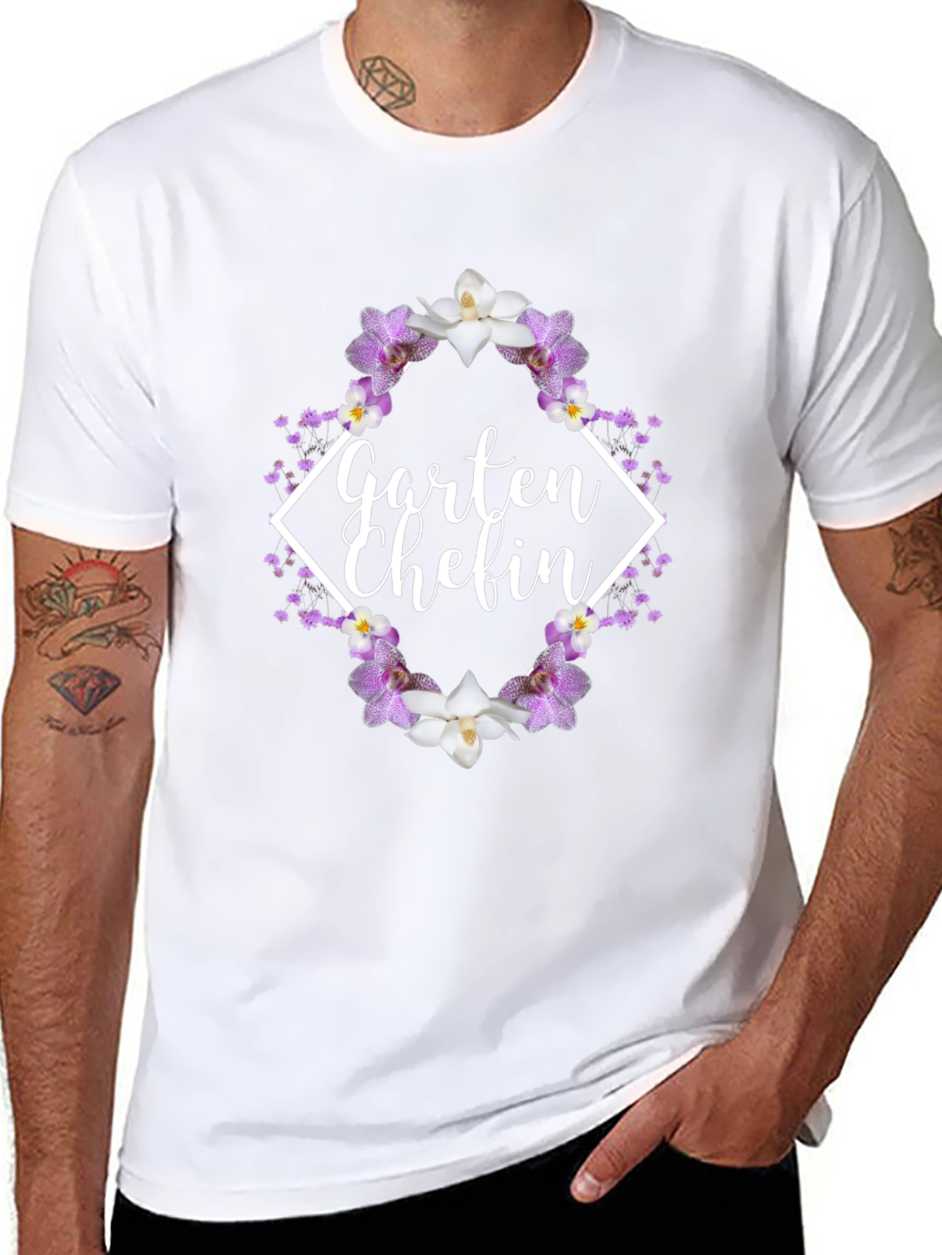 Garten Chefin Floral T-Shirt