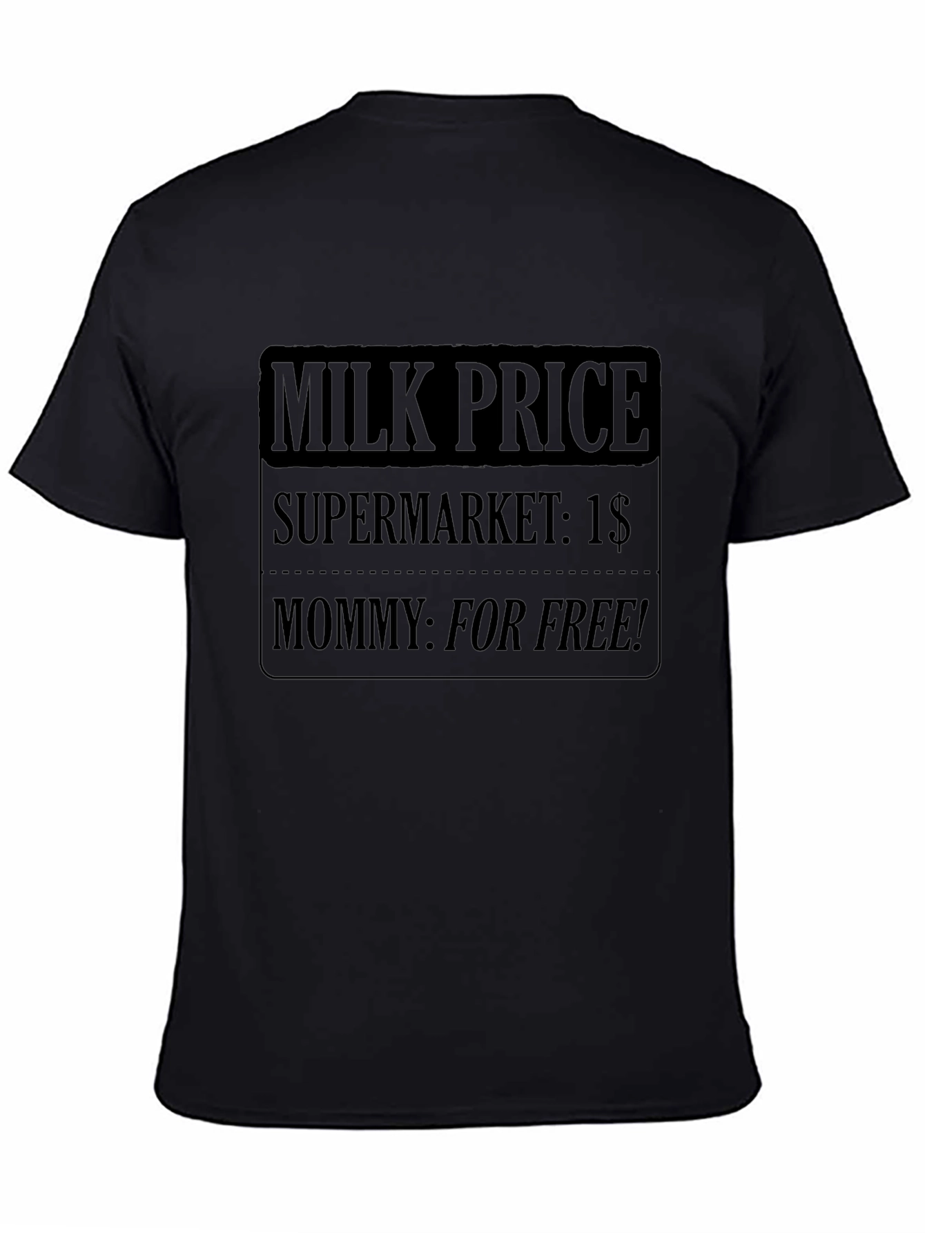 Funny Milk Price Graphic T-Shirt
