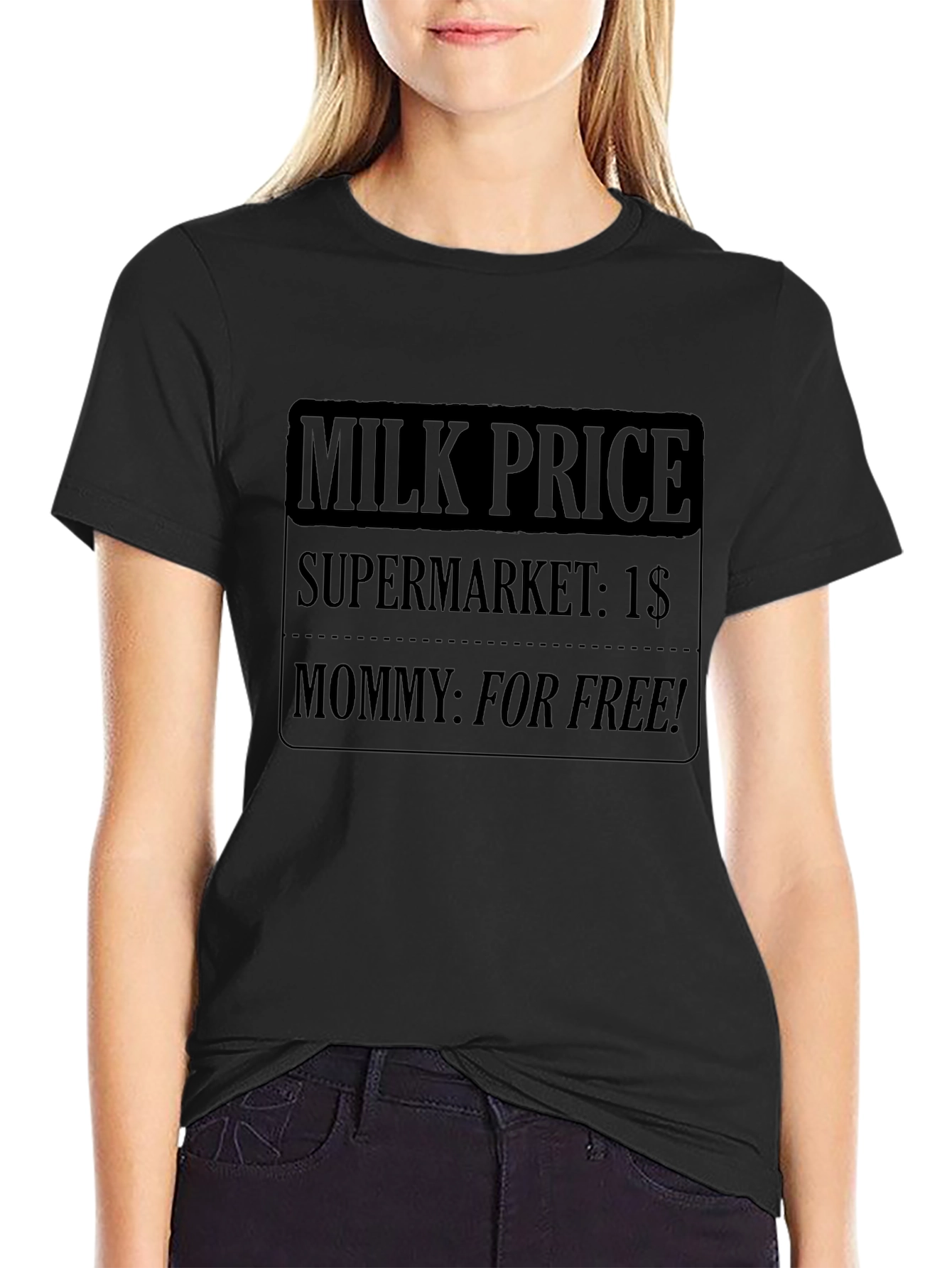 Funny Milk Price Graphic T-Shirt