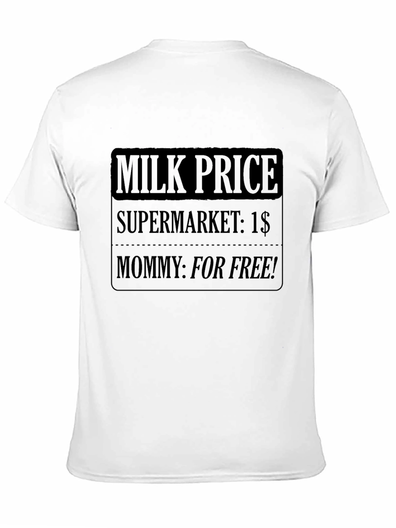 Funny Milk Price Graphic T-Shirt