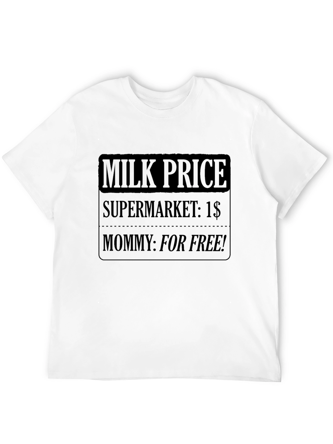 Funny Milk Price Graphic T-Shirt