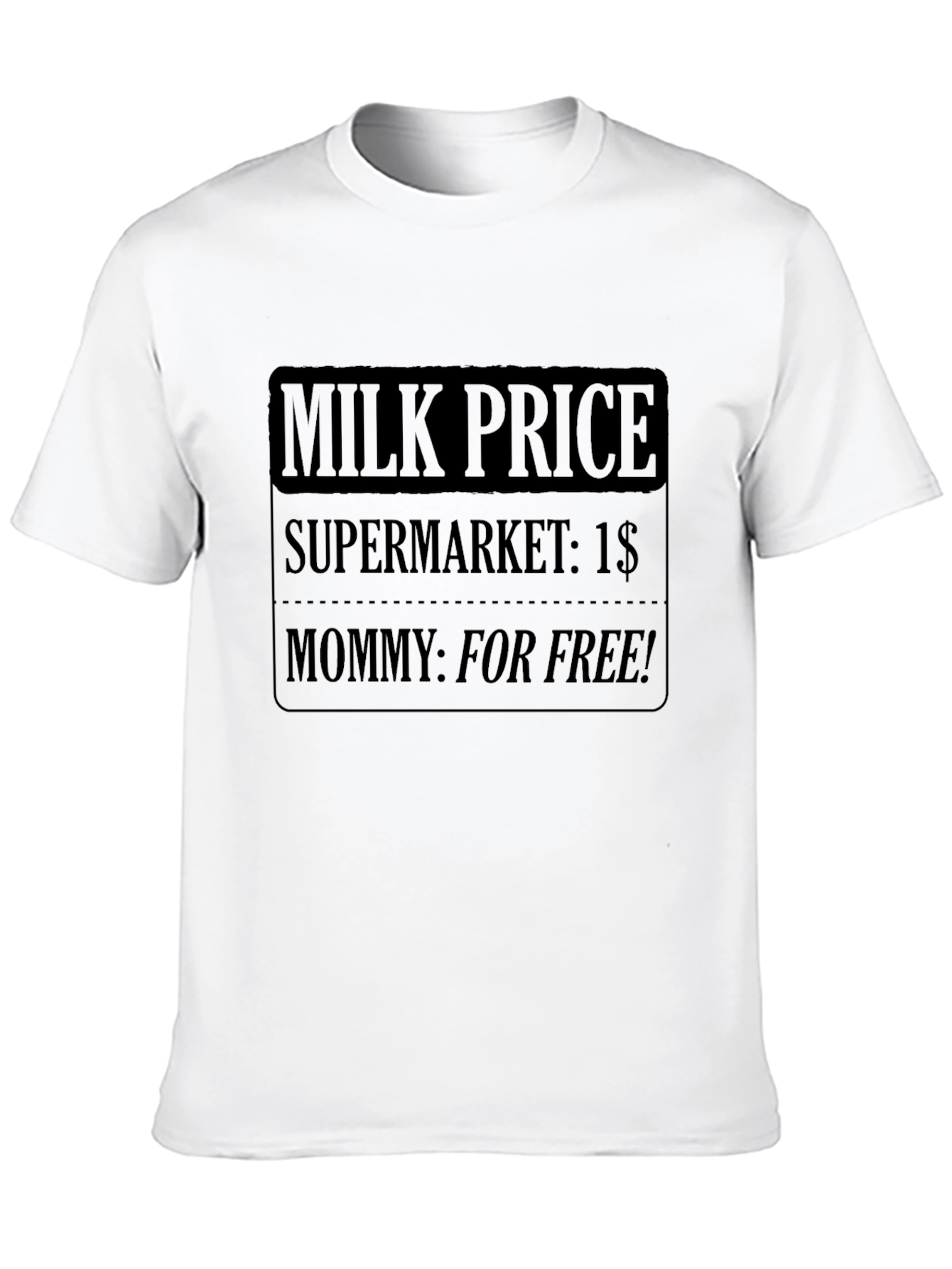 Funny Milk Price Graphic T-Shirt