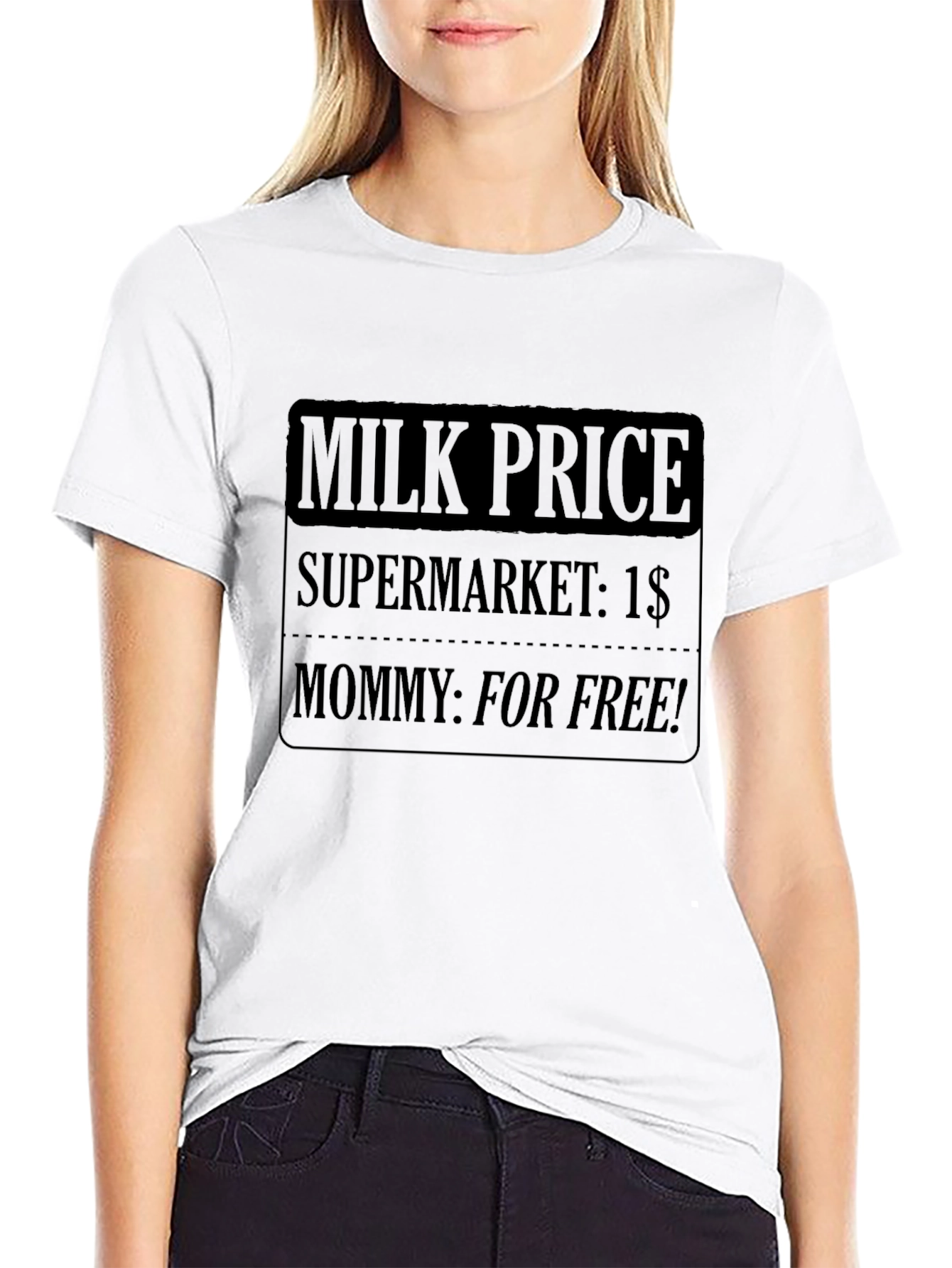 Funny Milk Price Graphic T-Shirt