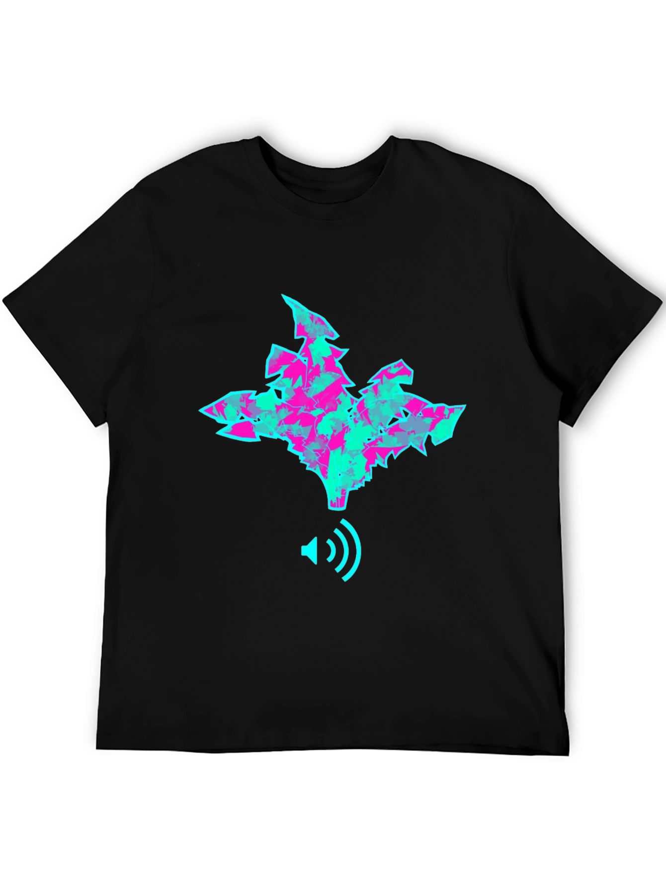 Abstract Sound Wave T-Shirt - Trendy Graphic Tee