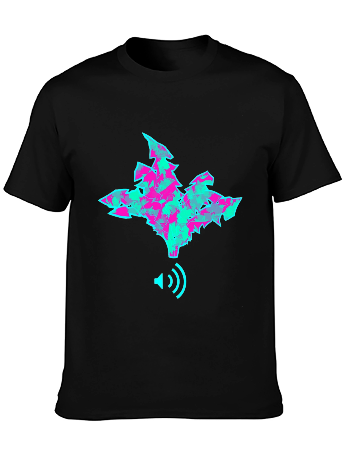 Abstract Sound Wave T-Shirt - Trendy Graphic Tee