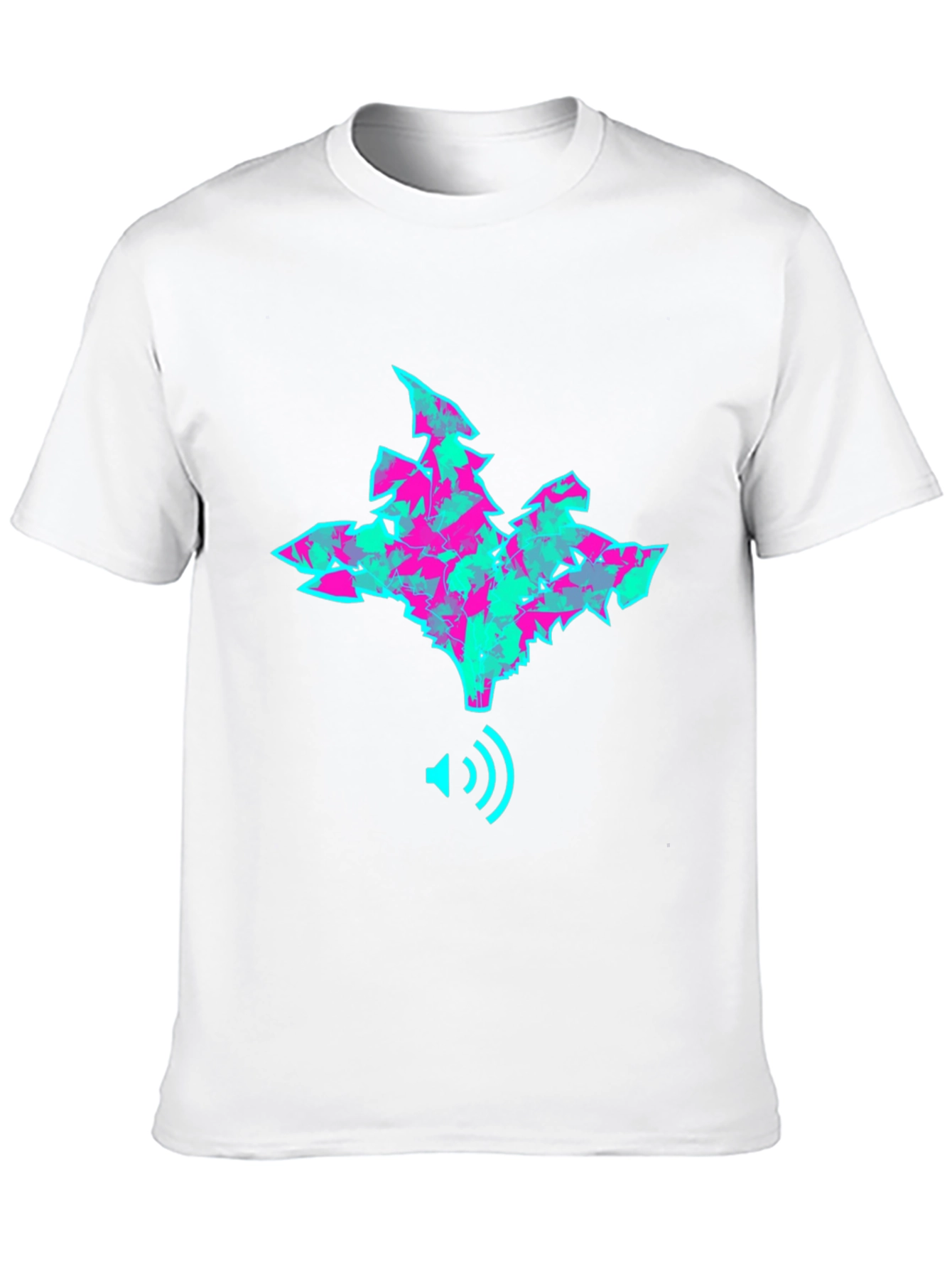 Abstract Sound Wave T-Shirt - Trendy Graphic Tee