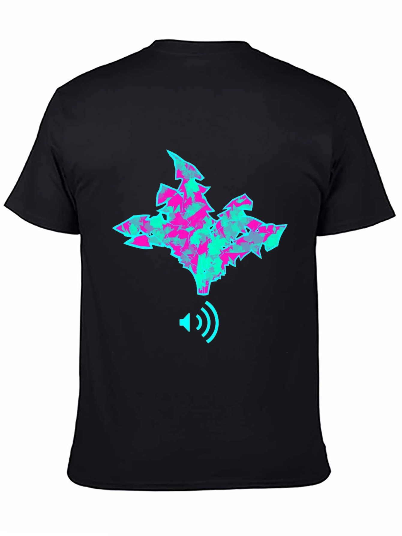 Abstract Sound Wave T-Shirt - Trendy Graphic Tee