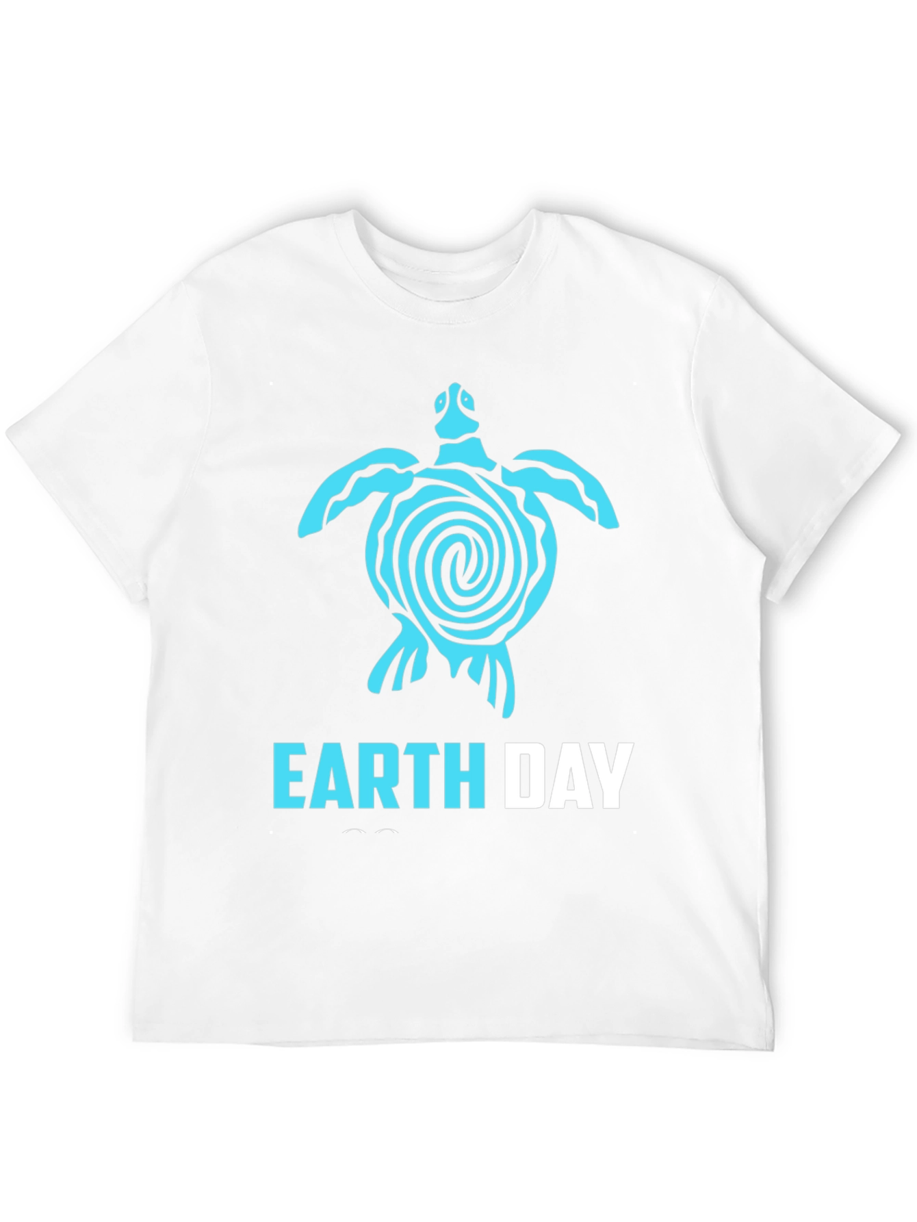 Earth Day Turtle T-Shirt - Black Cotton Tee