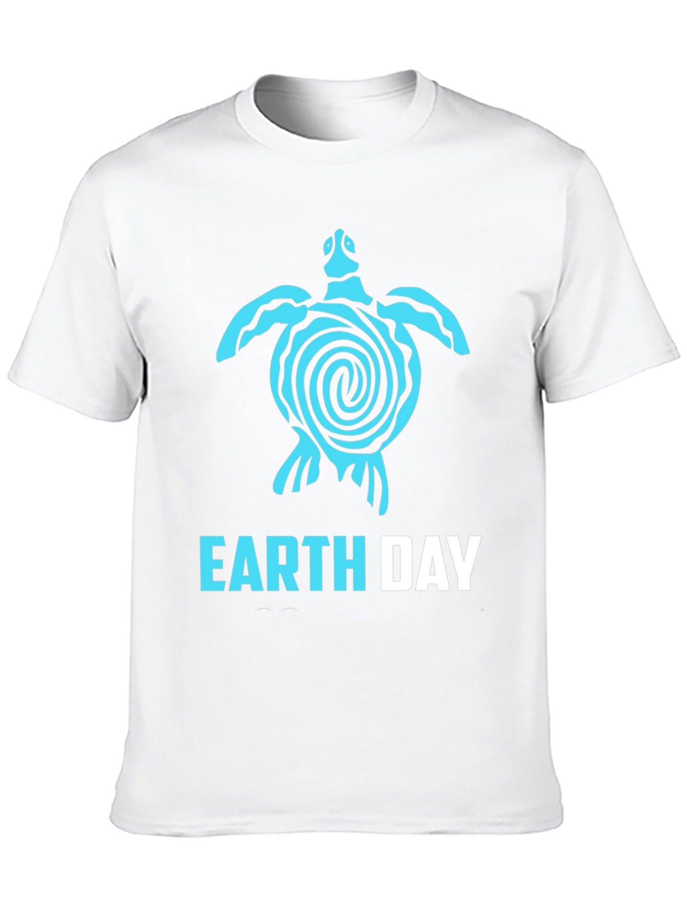 Earth Day Turtle T-Shirt - Black Cotton Tee