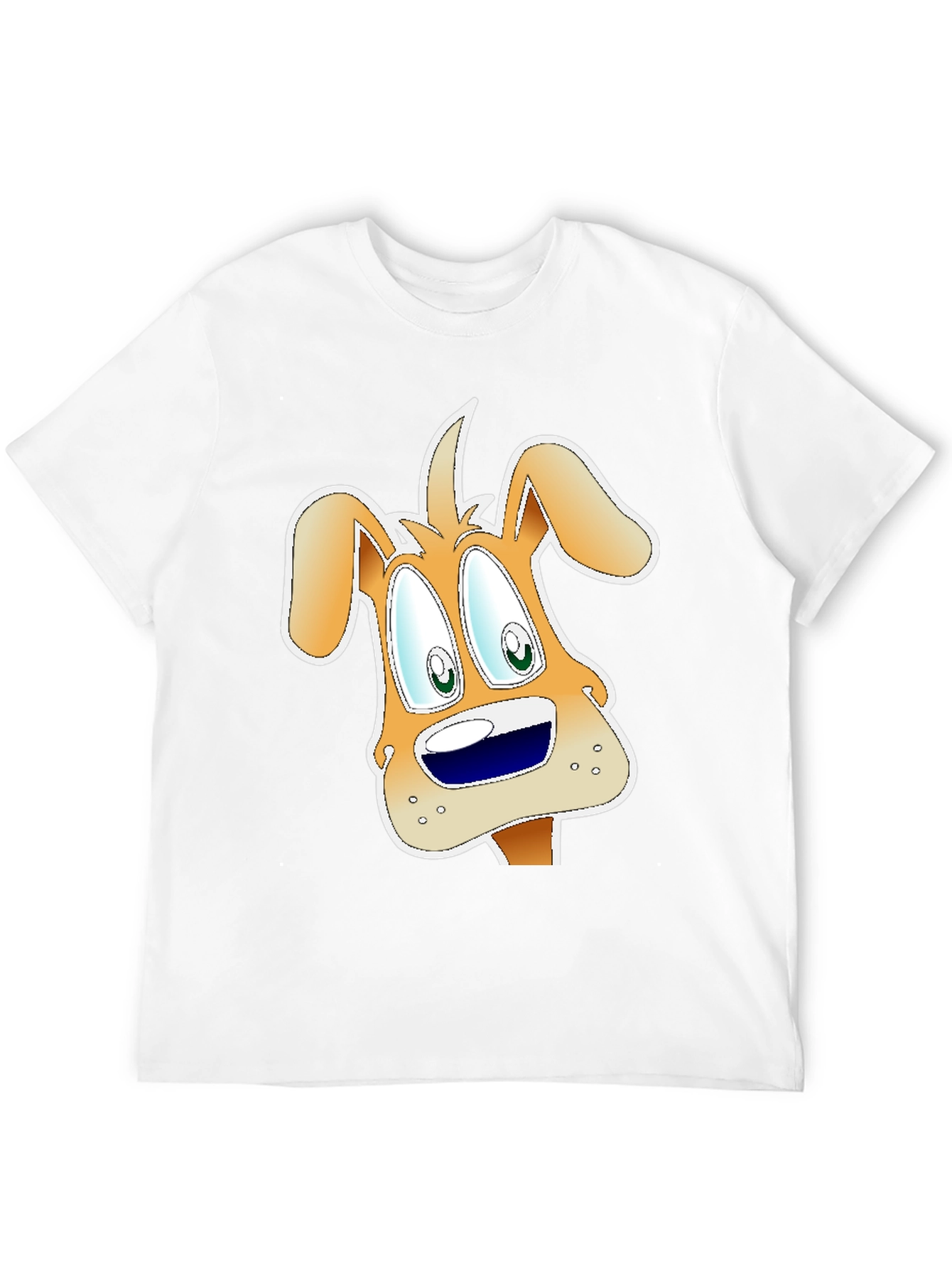 Cartoon Dog Graphic Black T-Shirt