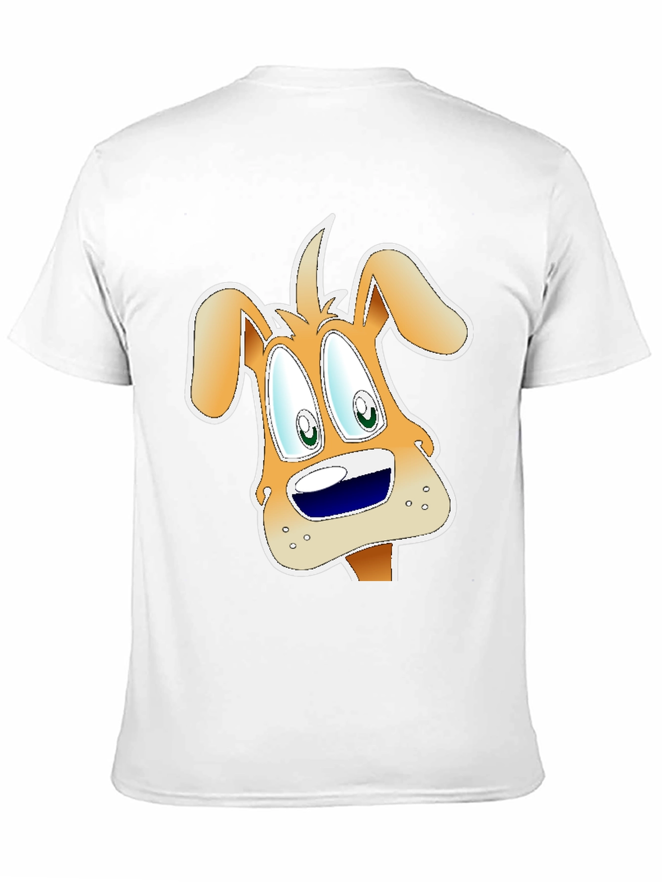 Cartoon Dog Graphic Black T-Shirt