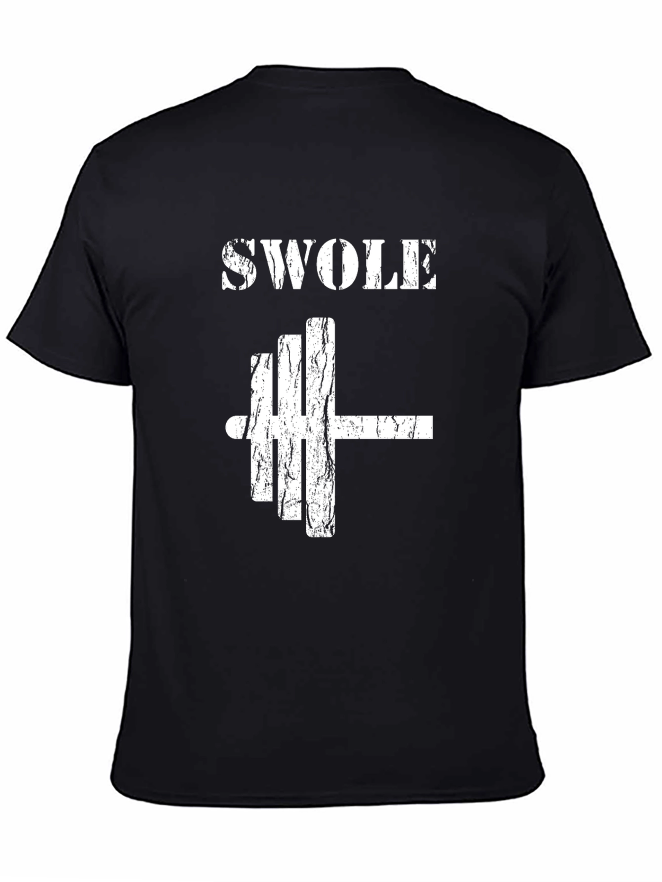 Swole Weightlifting Gym T-Shirt - Black