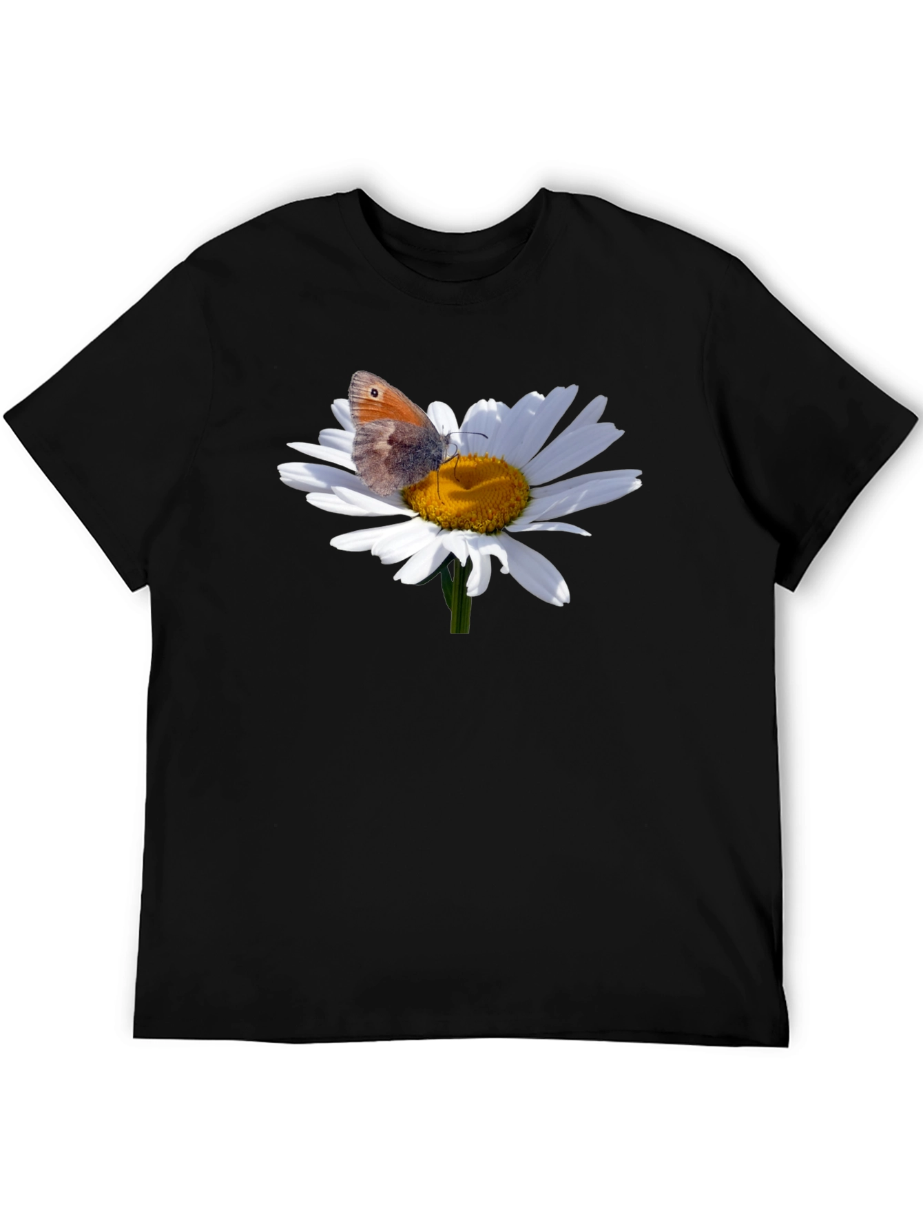 Daisy Butterfly Graphic T-Shirt - Nature Inspired Tee