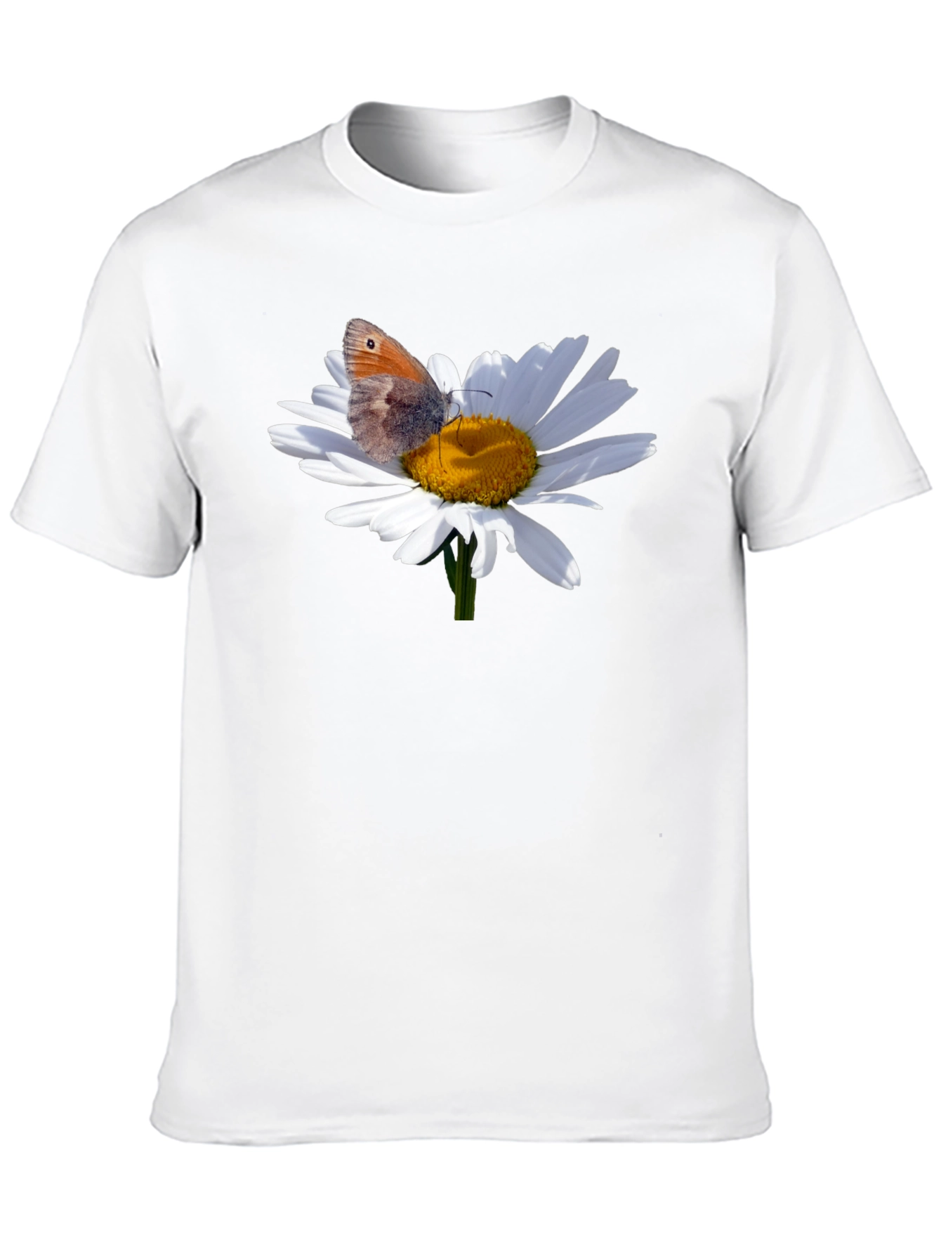 Daisy Butterfly Graphic T-Shirt - Nature Inspired Tee